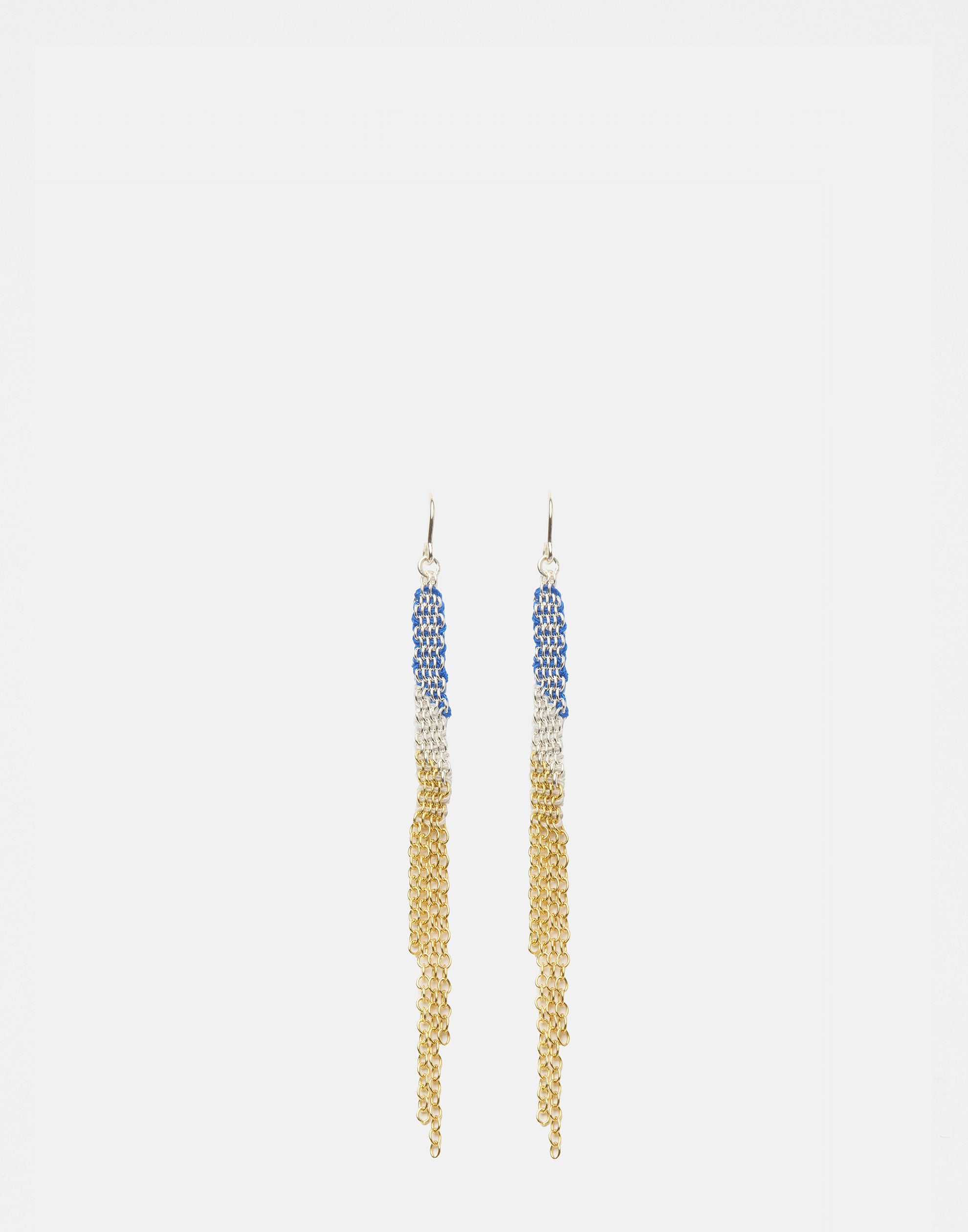 Silver & Gold Fringe Earrings