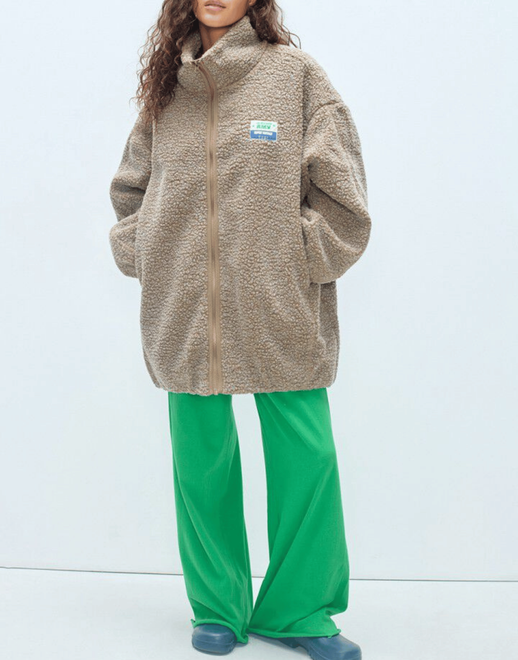 Nutmeg Faux Shearling Hocktown Coat