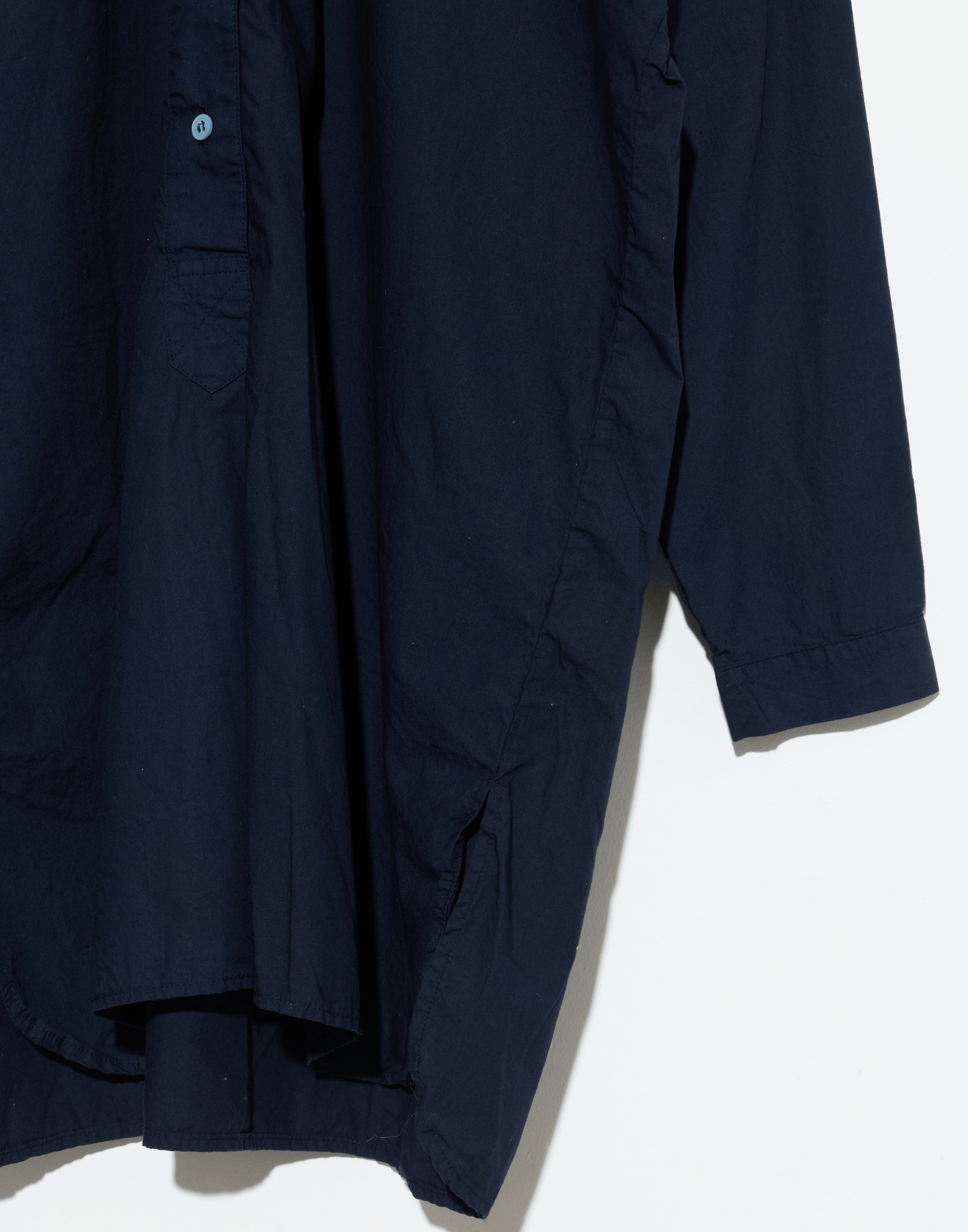 Dark Navy Cotton Poplin Coal Miner’s Shirt