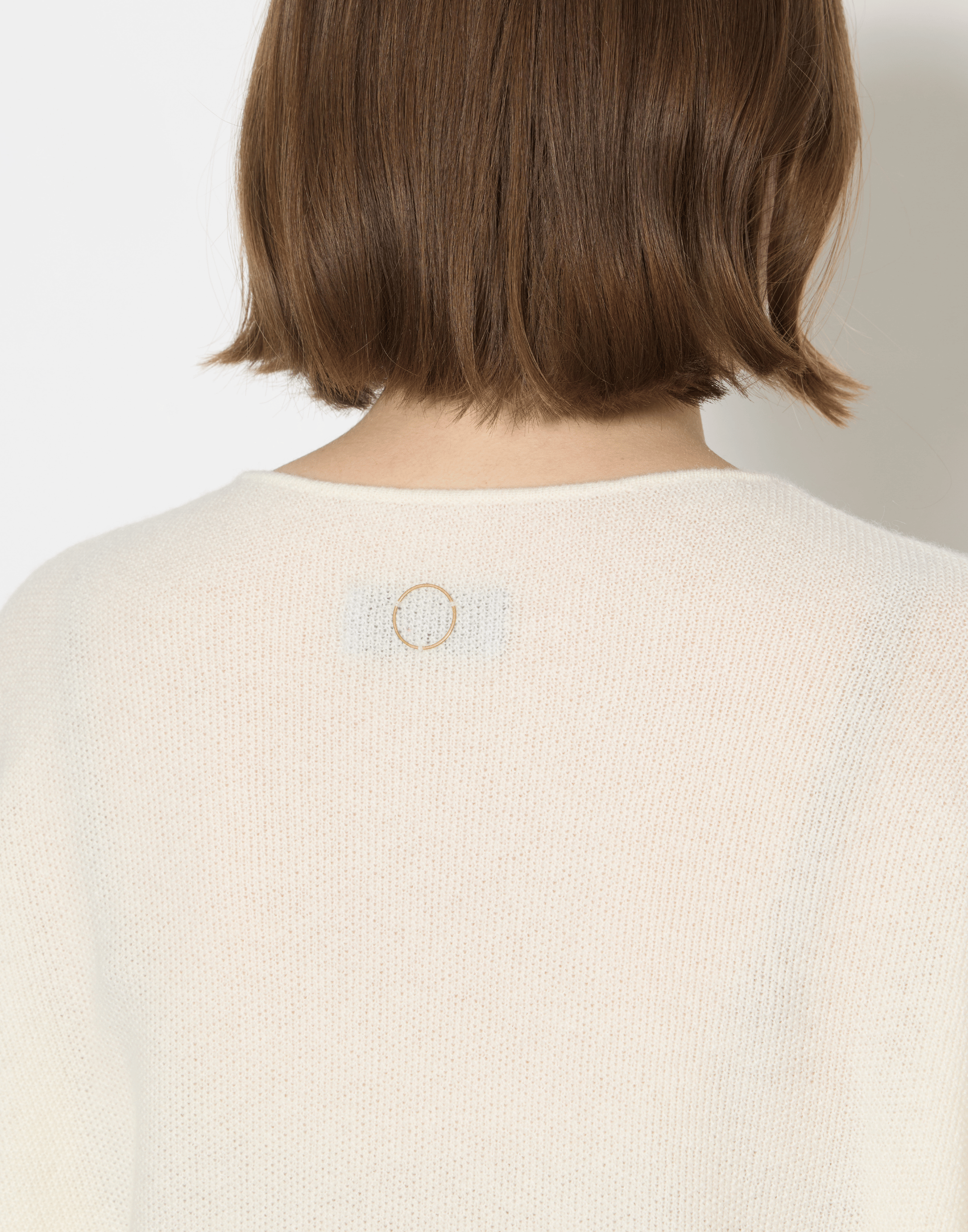 Ivory Cashmere Bagi Pullover