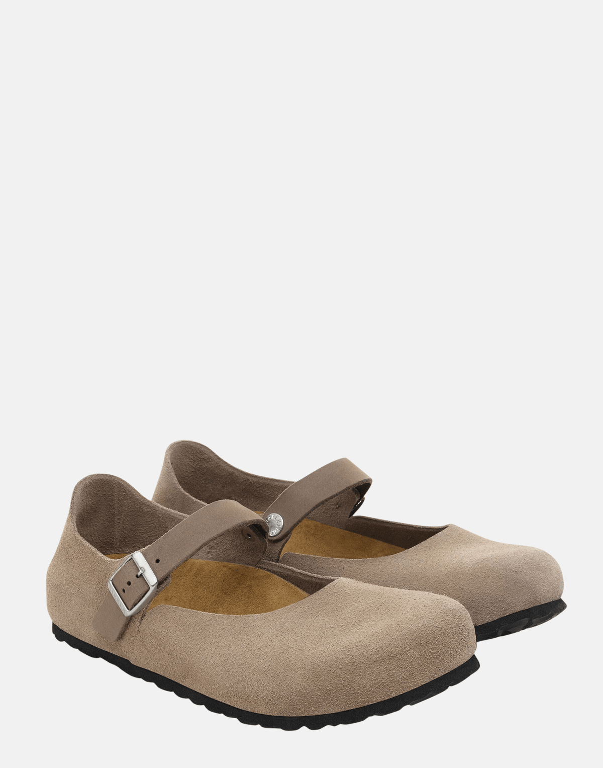 Regular Taupe Suede Leather Mantova Shoes