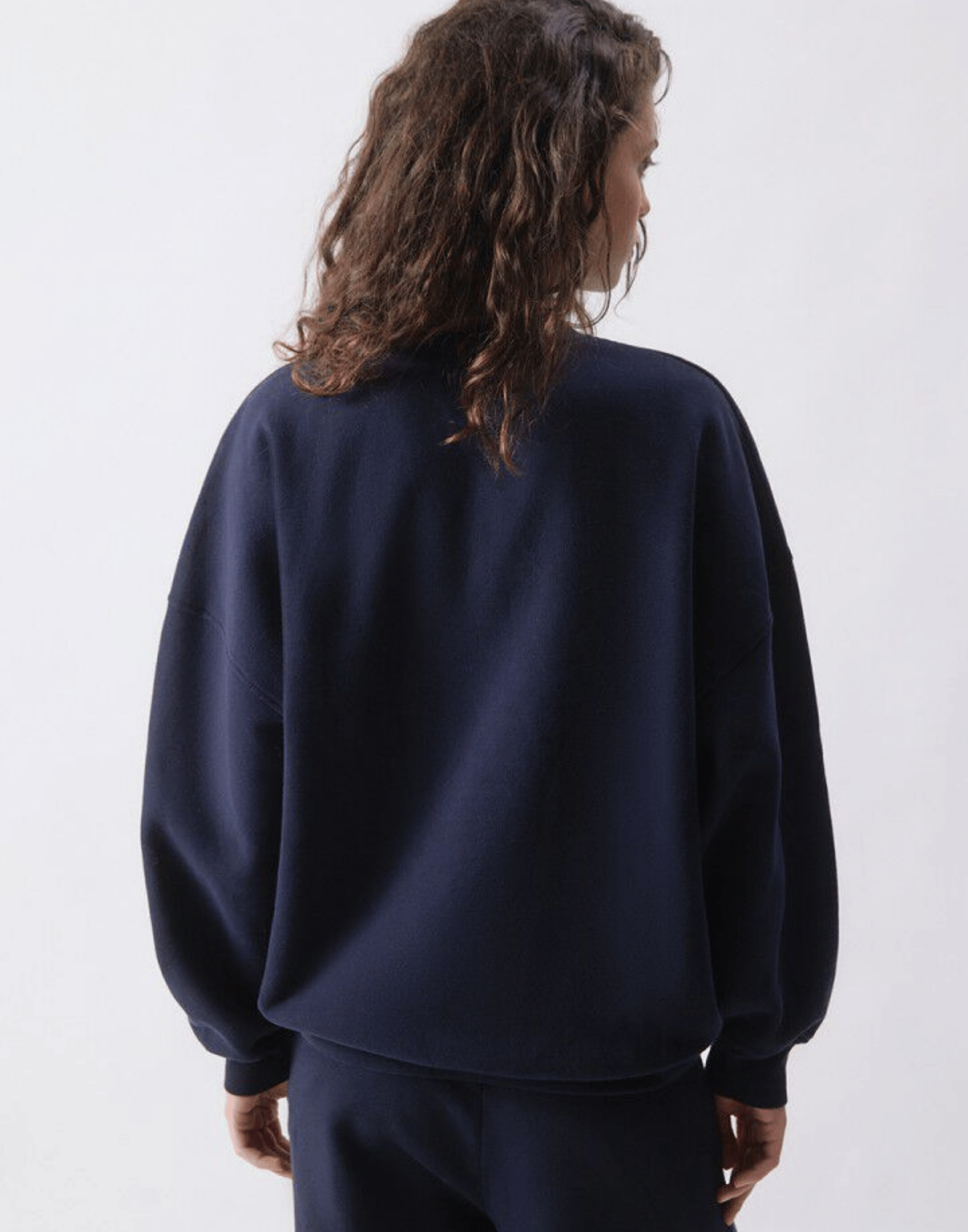 Vintage Navy Cotton Plizzy Sweater