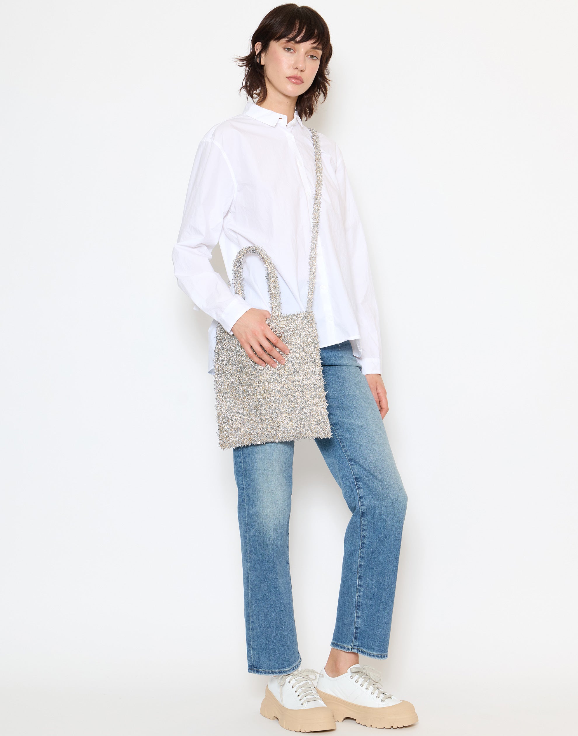 Silver & Gold Lametta Linda Bag