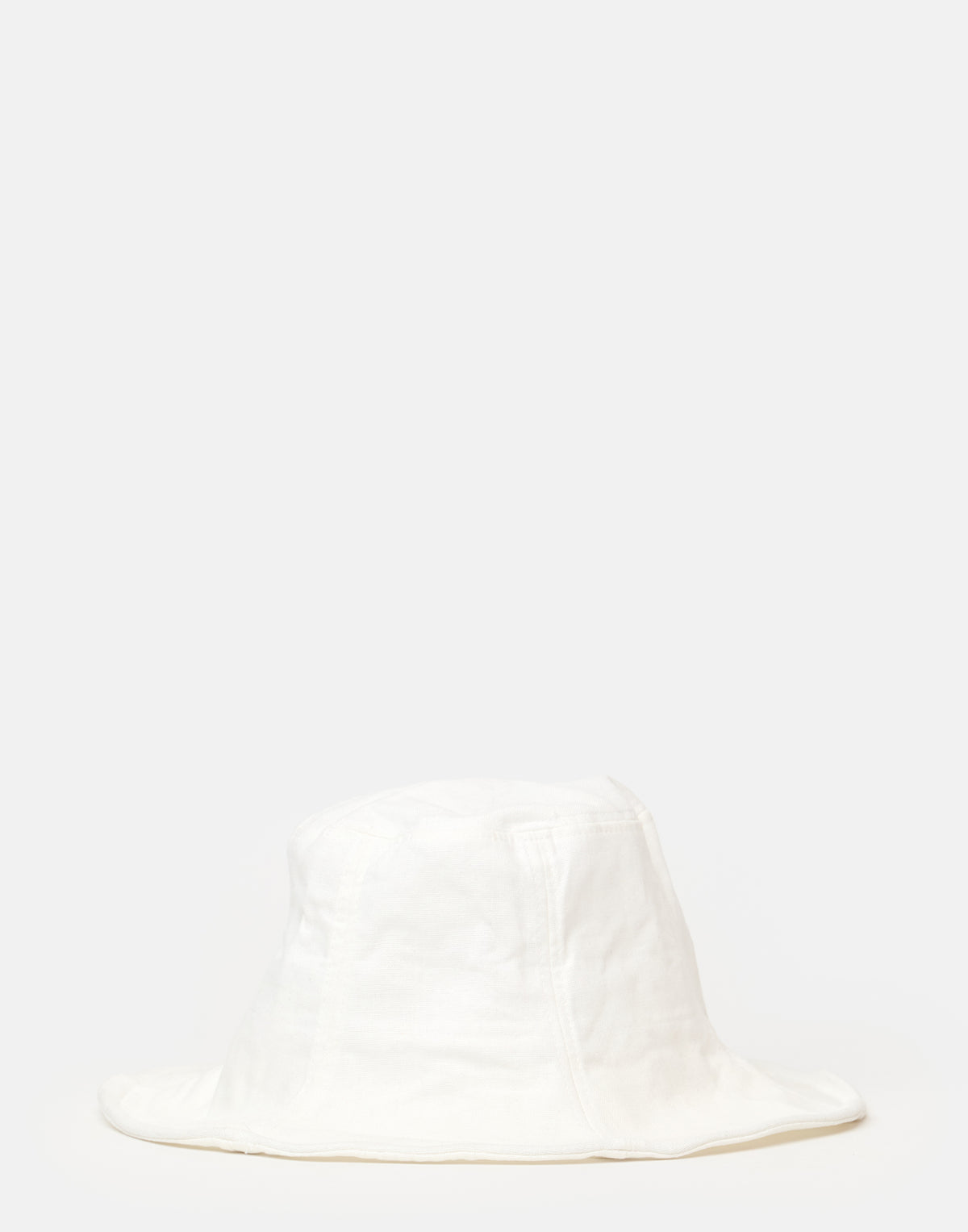 White Cotton & Linen Everyday Hat
