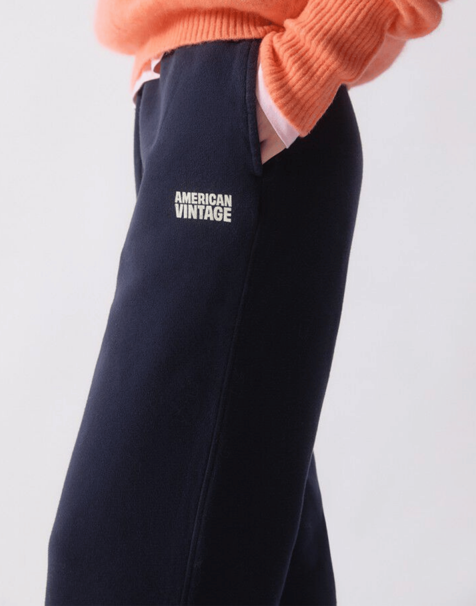Vintage Navy Cotton Plizzy Track Pants