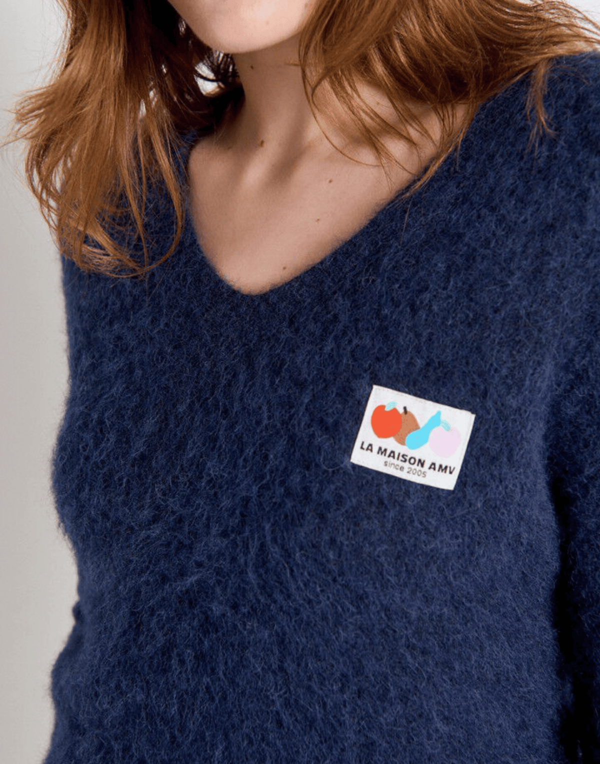 Navy Alpaca Blend Nenybay Pullover