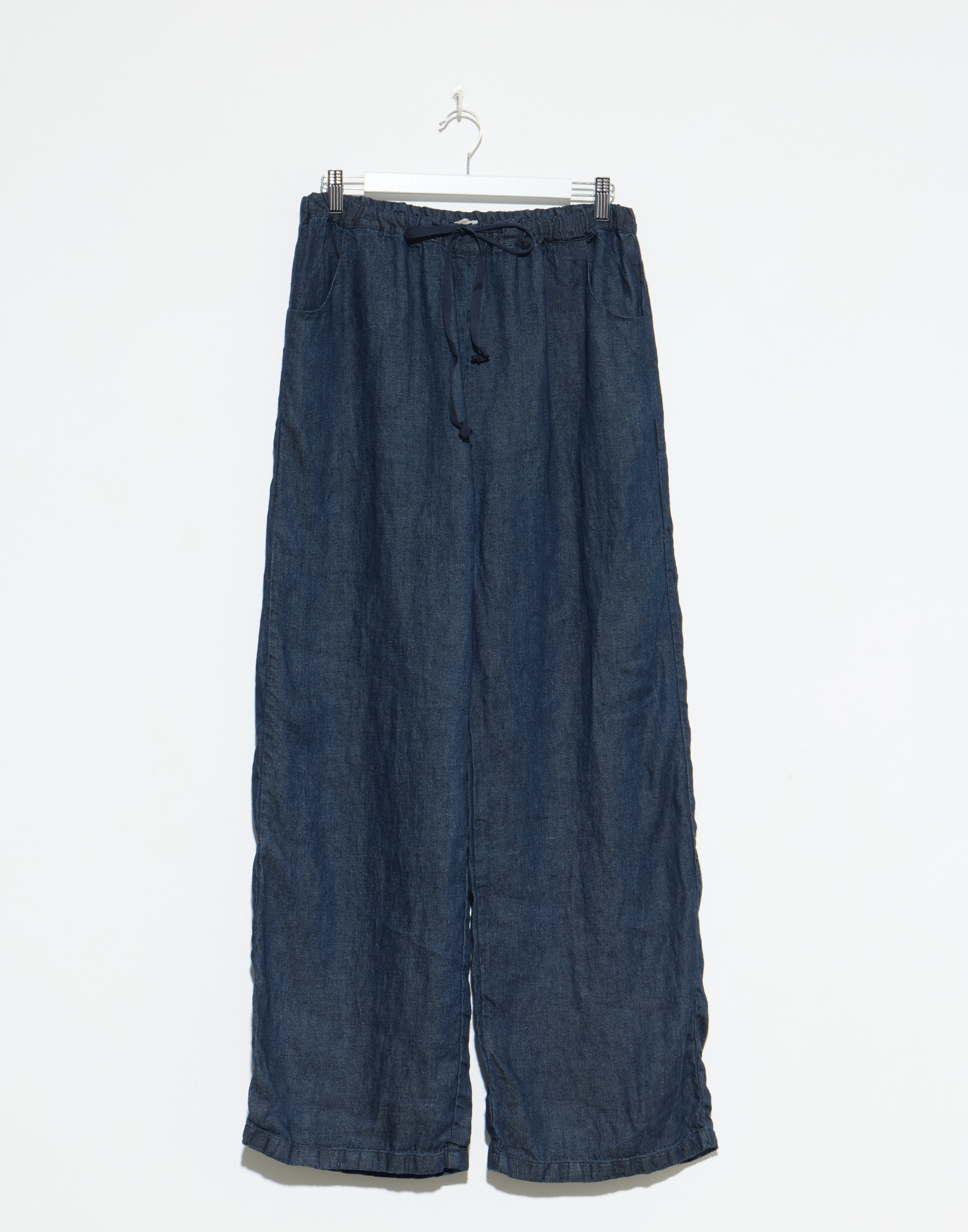 Indigo Linen Relaxed Trousers