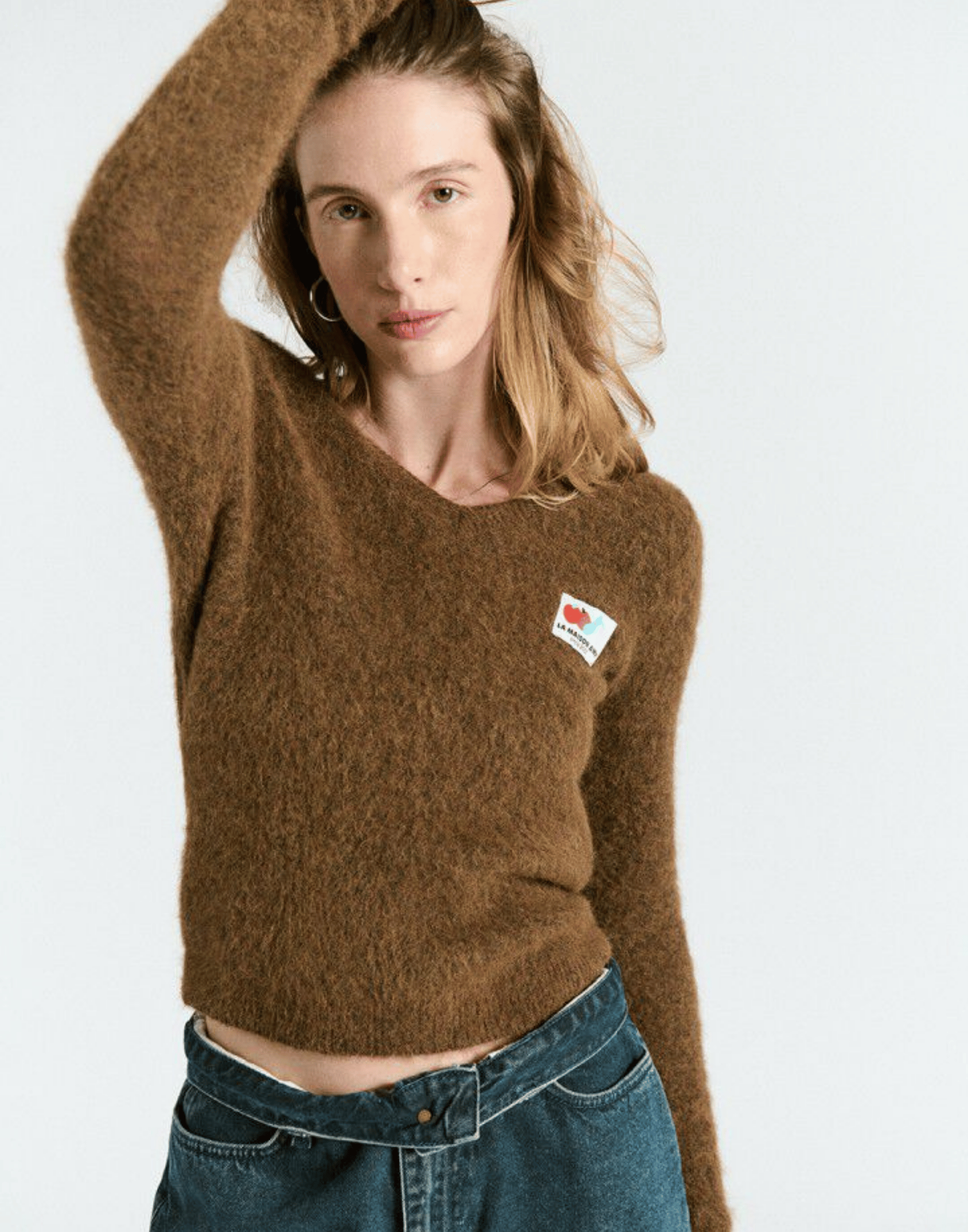 Chestnut Alpaca Blend Nenybay Pullover
