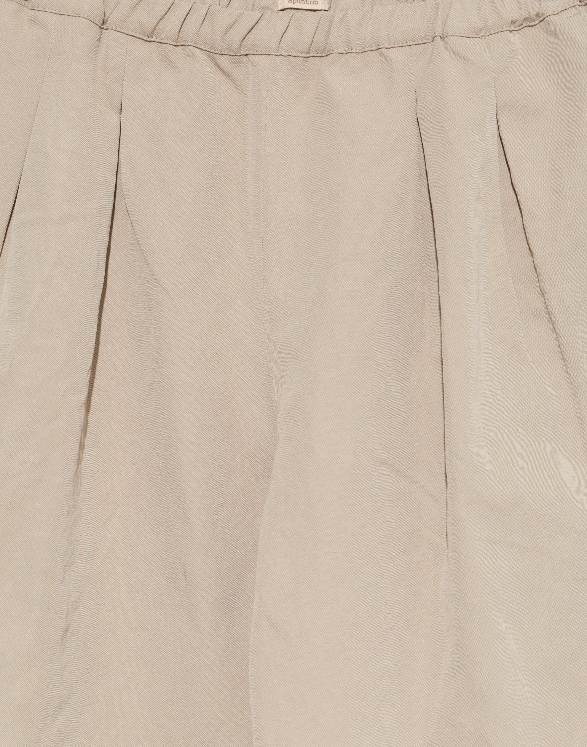 Ecru Linen Blend Trousers