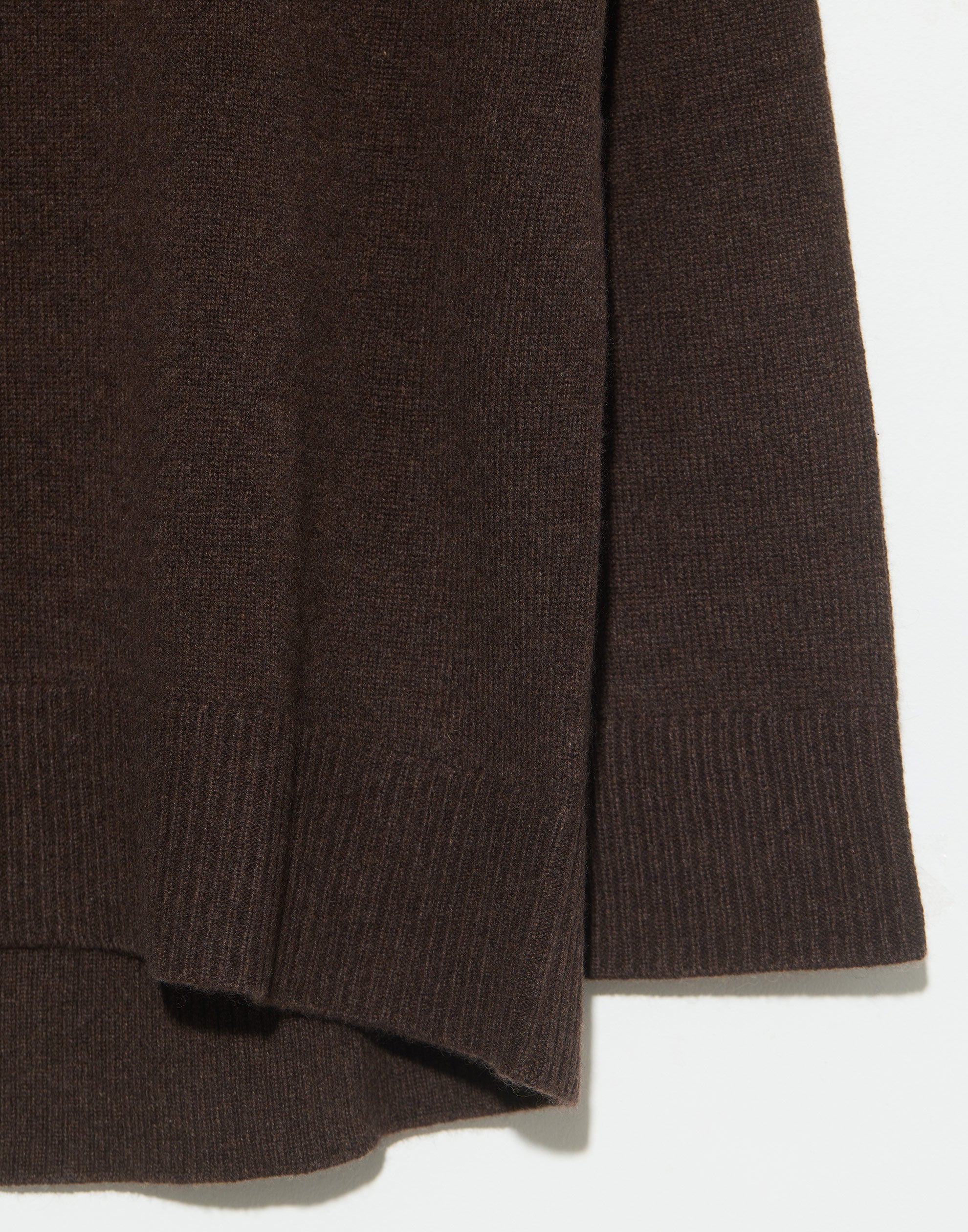 Chocolate Cashmere Chunky Rollneck Pullover