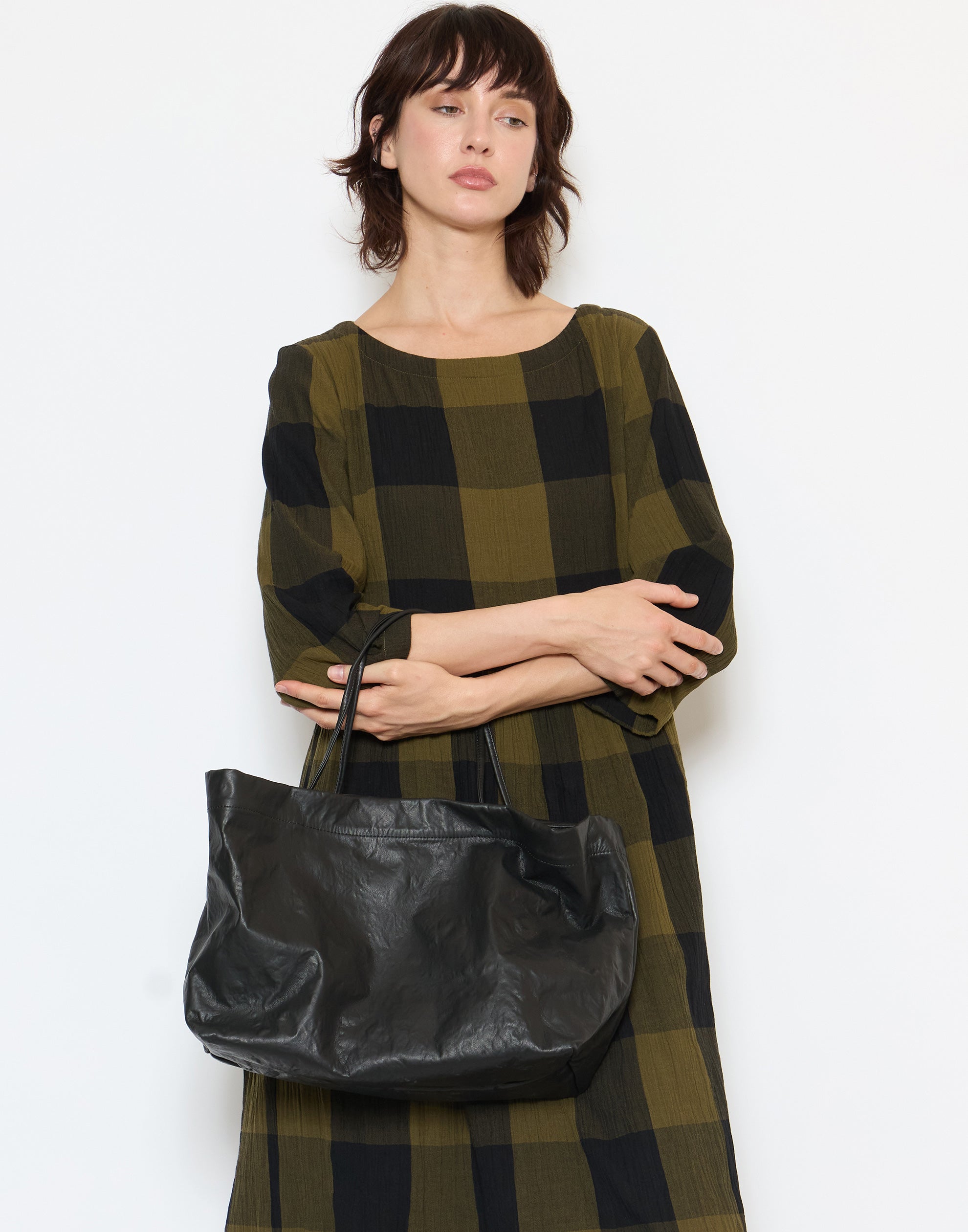 Black Eco Nappa Basket