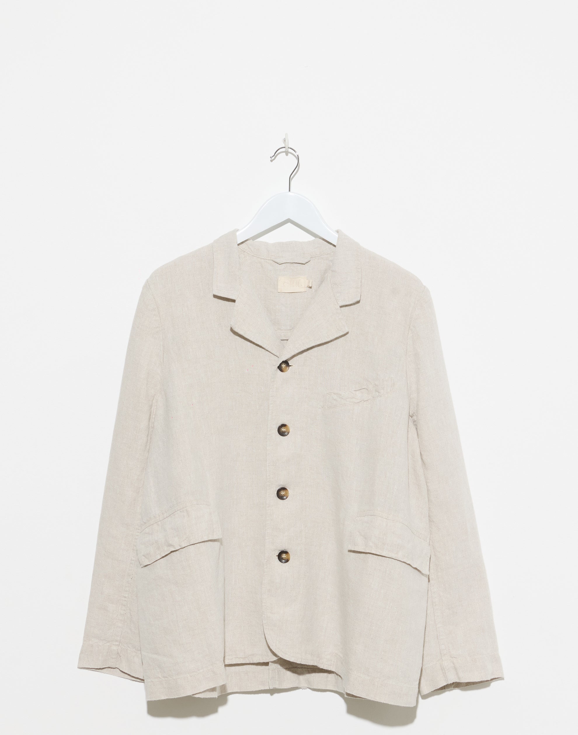 Natural Melange Linen Dominique Blazer