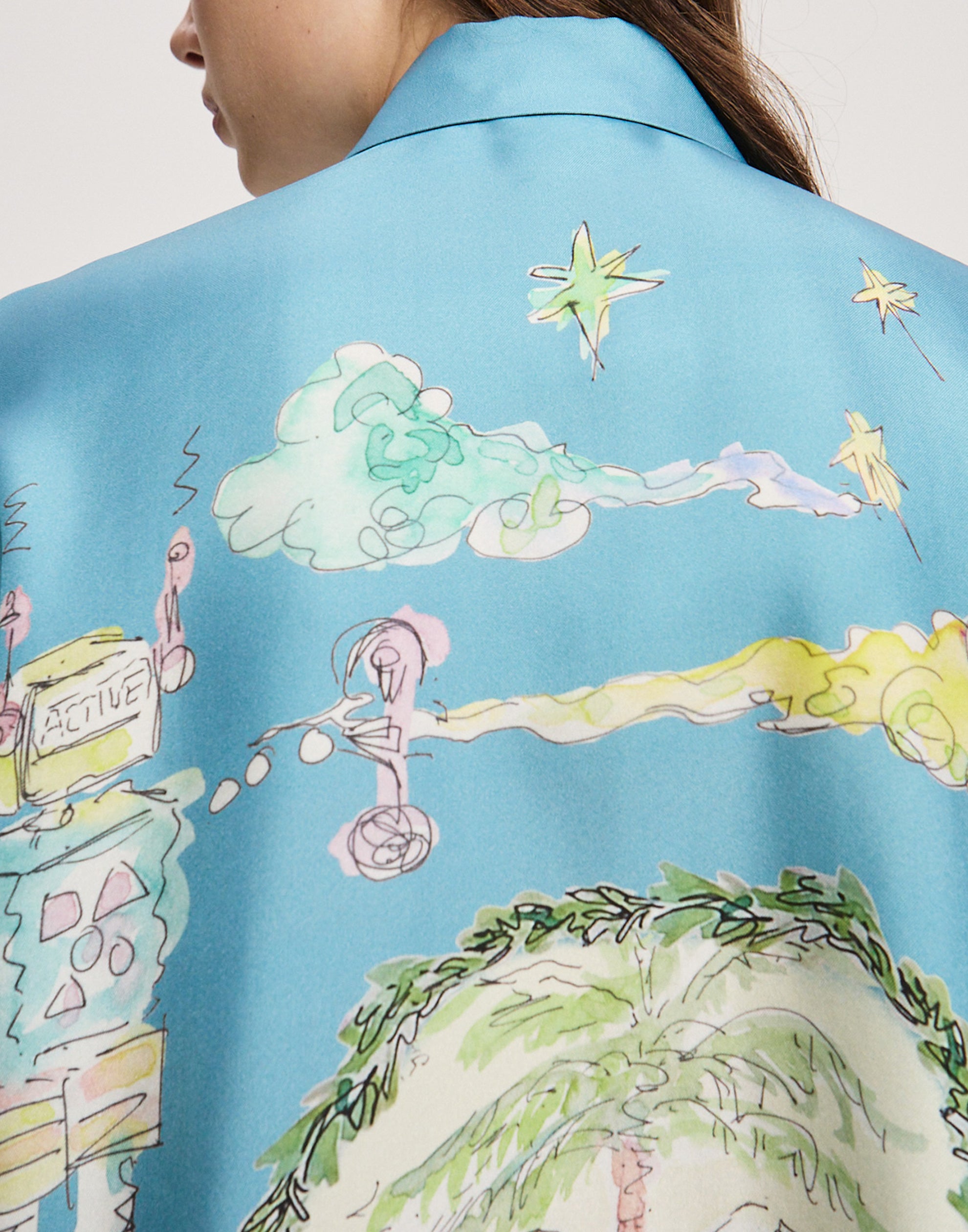 Silk Twill Daria Shirt