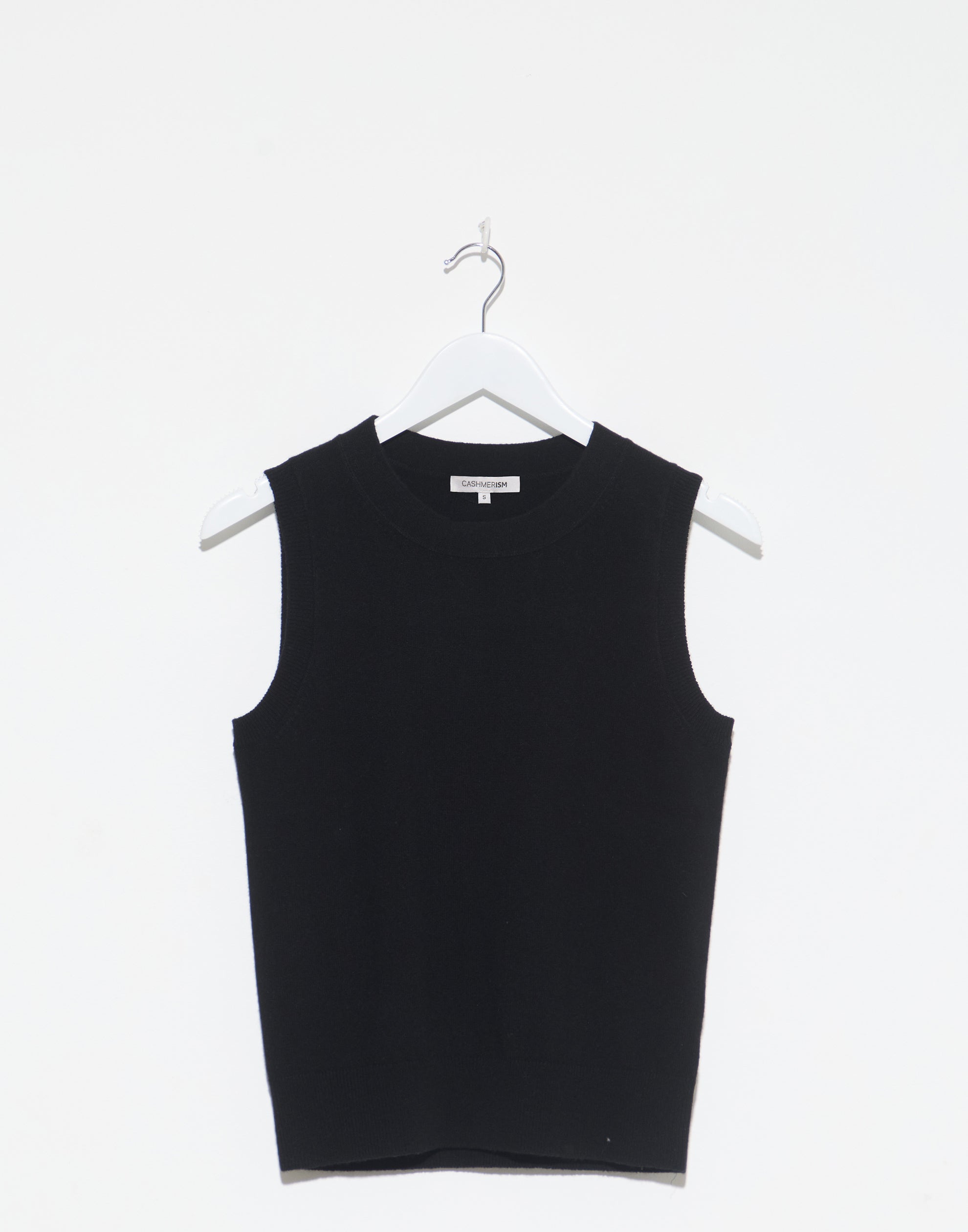 Black Cashmere Tank Top