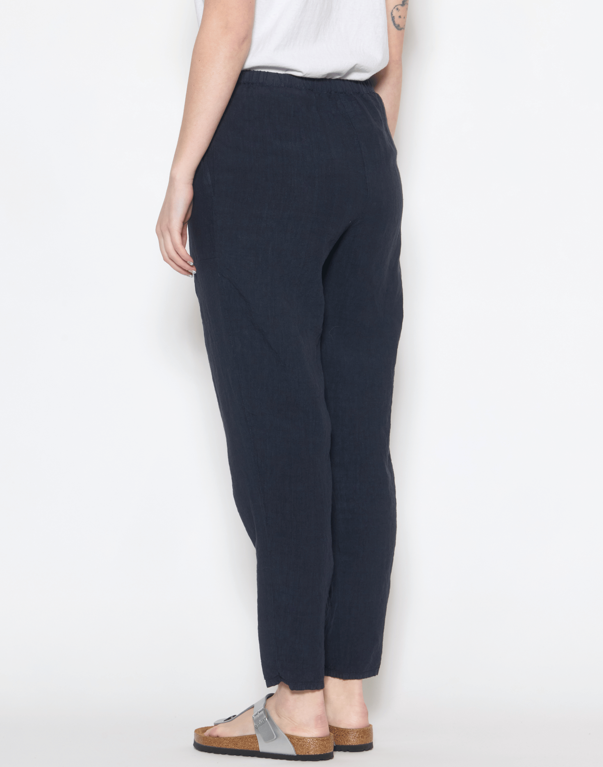 Danish Blue Linen Yilin Simple Pants