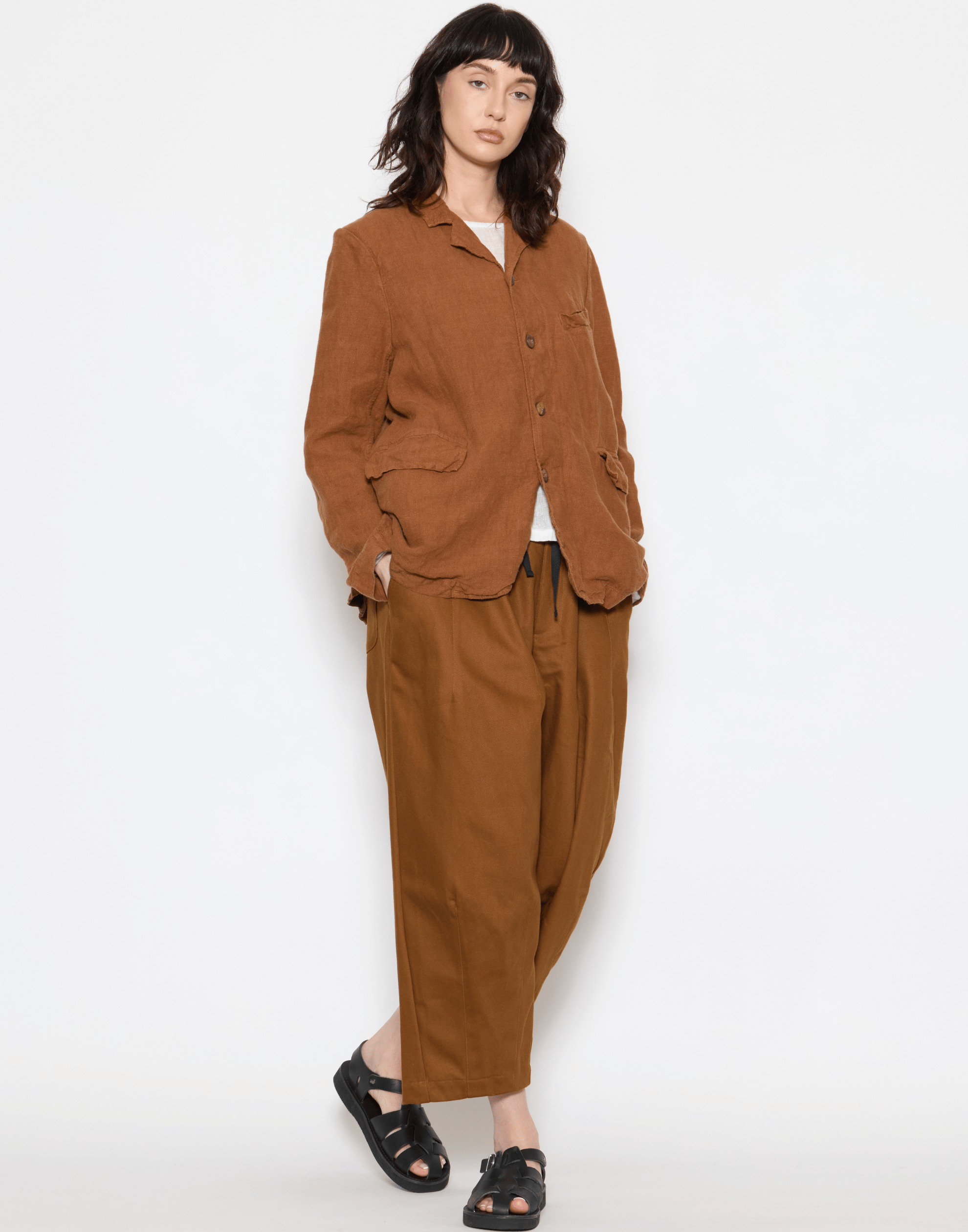 Brick Linen Dominique Blazer
