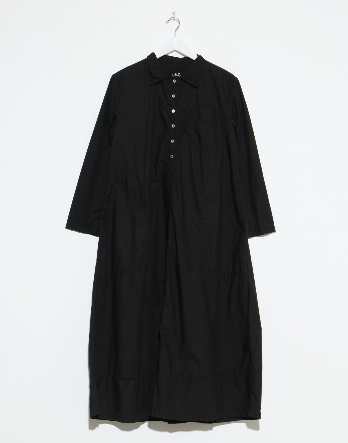Black Cotton Georgia Dress