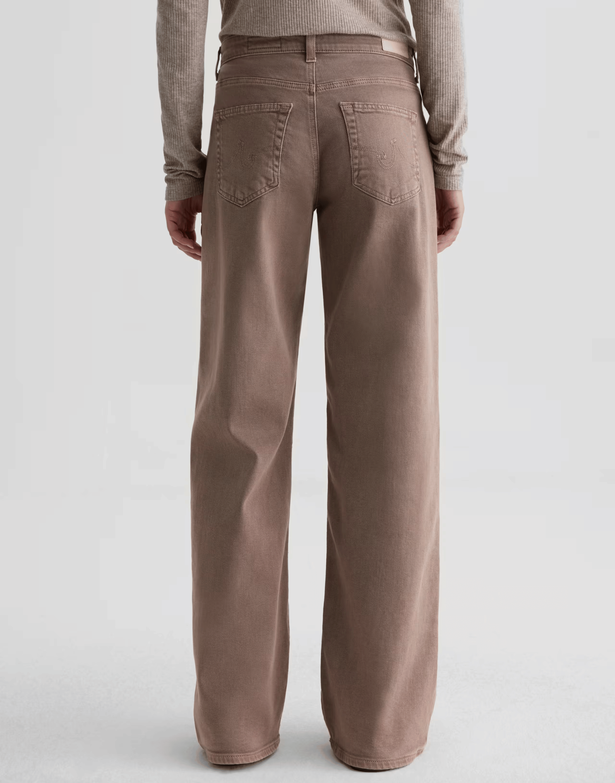 Sulfur Taupe Grey Low-Rise Adria Jeans