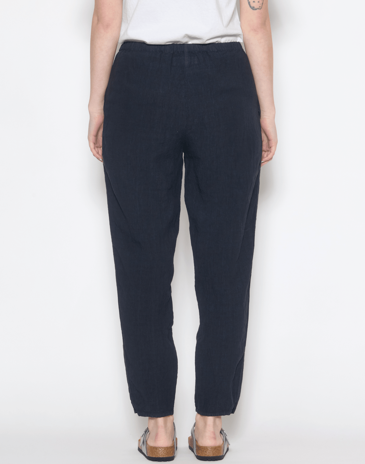 Danish Blue Linen Yilin Simple Pants