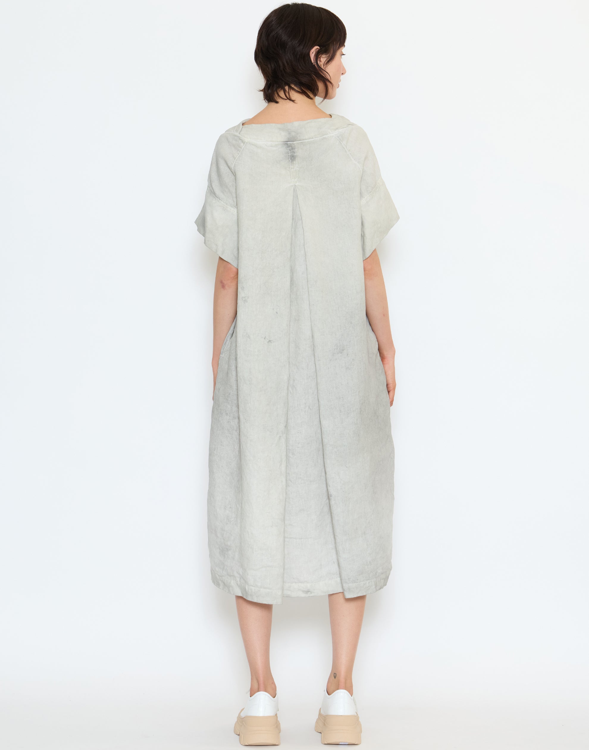 Moon Pigment Linen Midi Dress