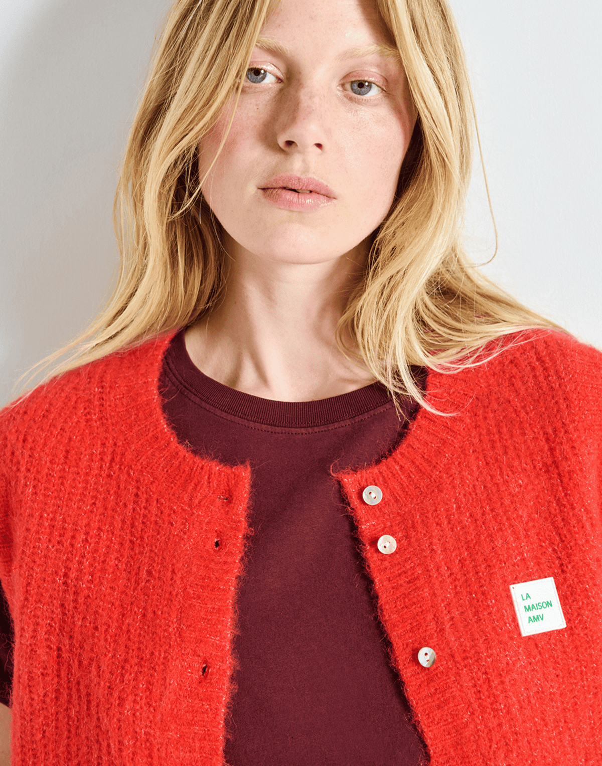 Pepper Melange Wool Blend East Vest