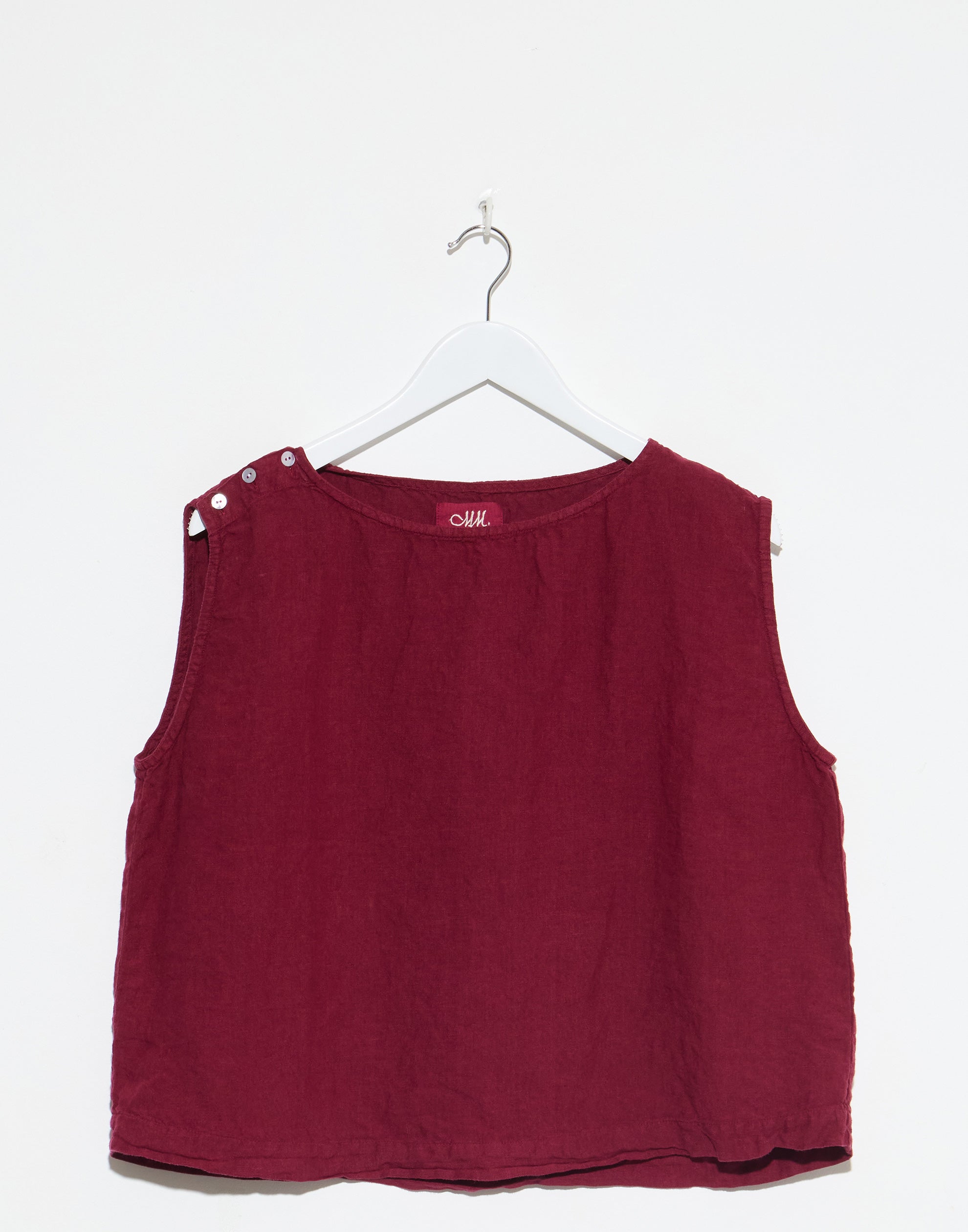 Berry Light Linen Anna Top