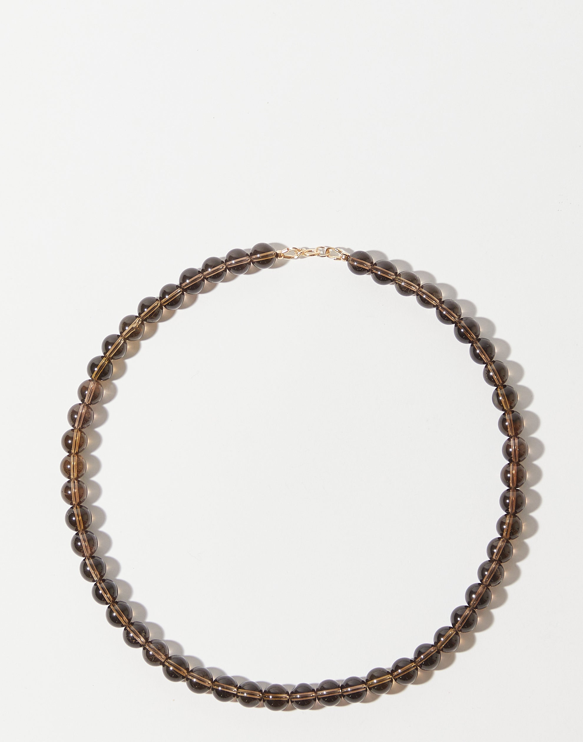 Smokey Quartz & Gold Genevieve Necklace