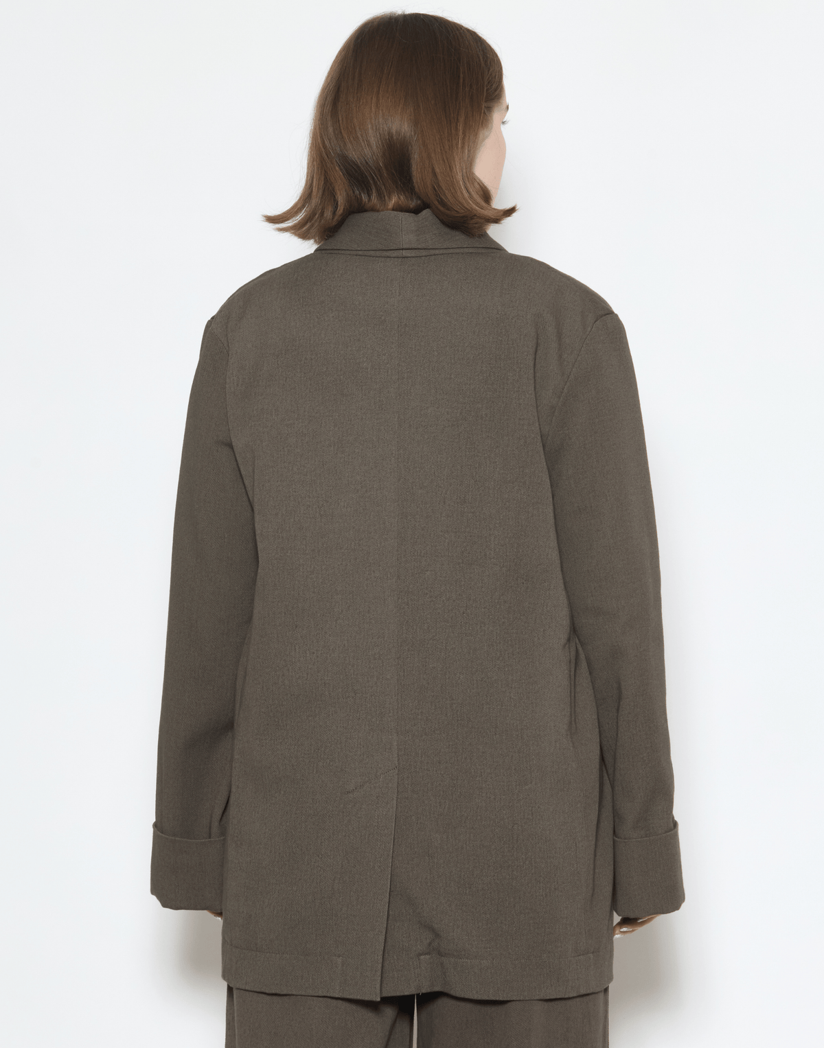 Barnwood Brown Cotton Painted Blazer