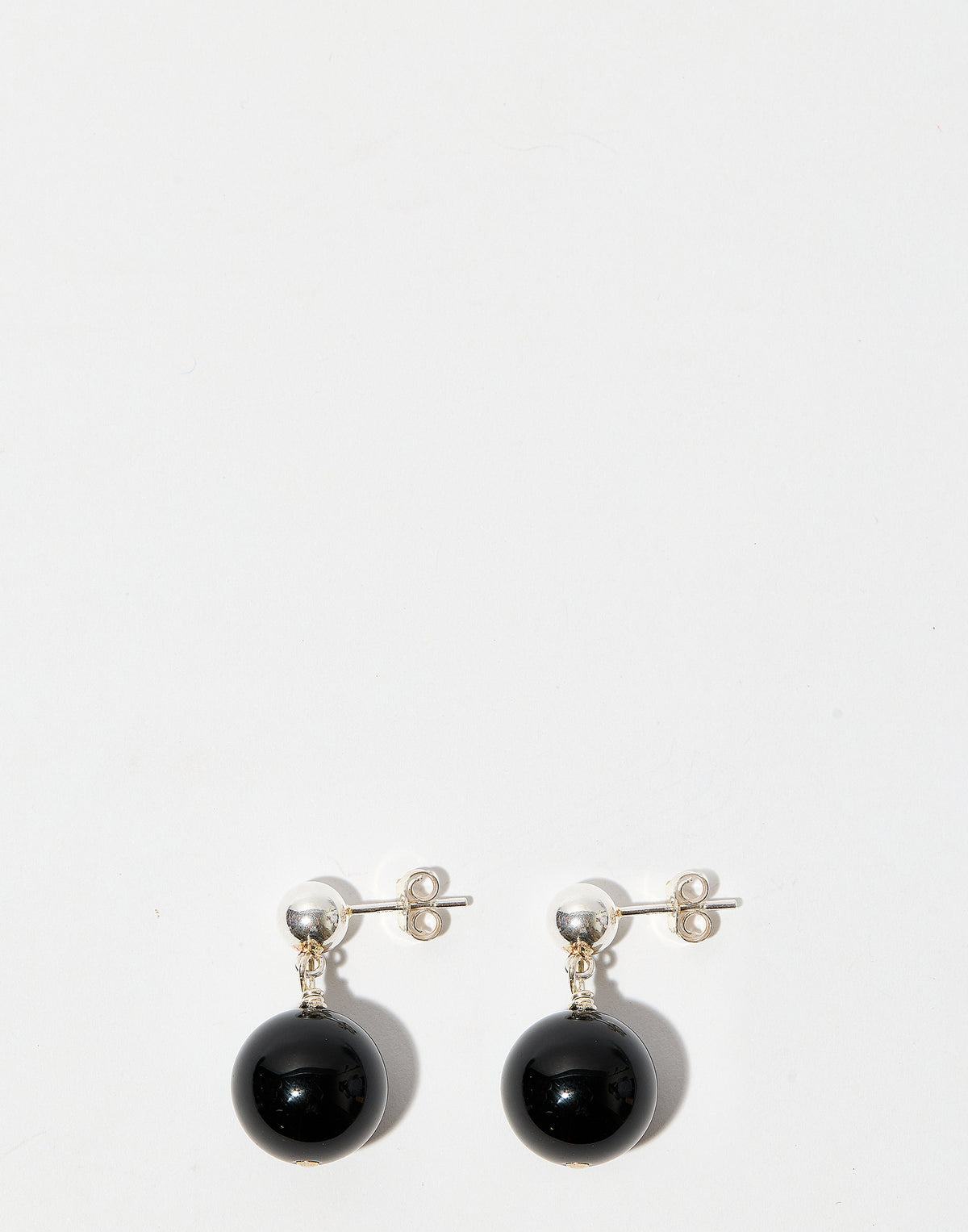 Onyx & Silver Porter Drop Earrings