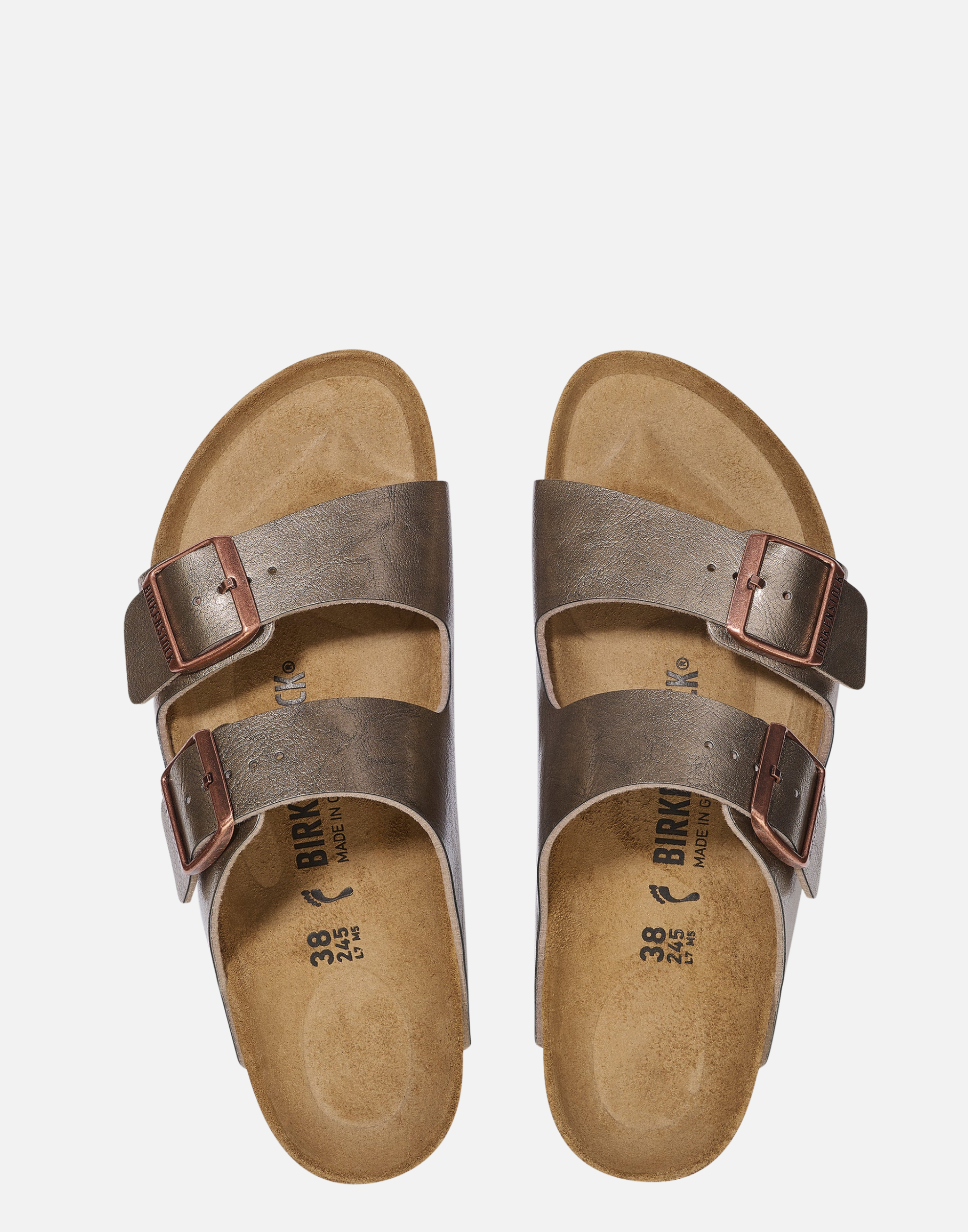 Regular Graceful Taupe Birko Flor Arizona Sandals