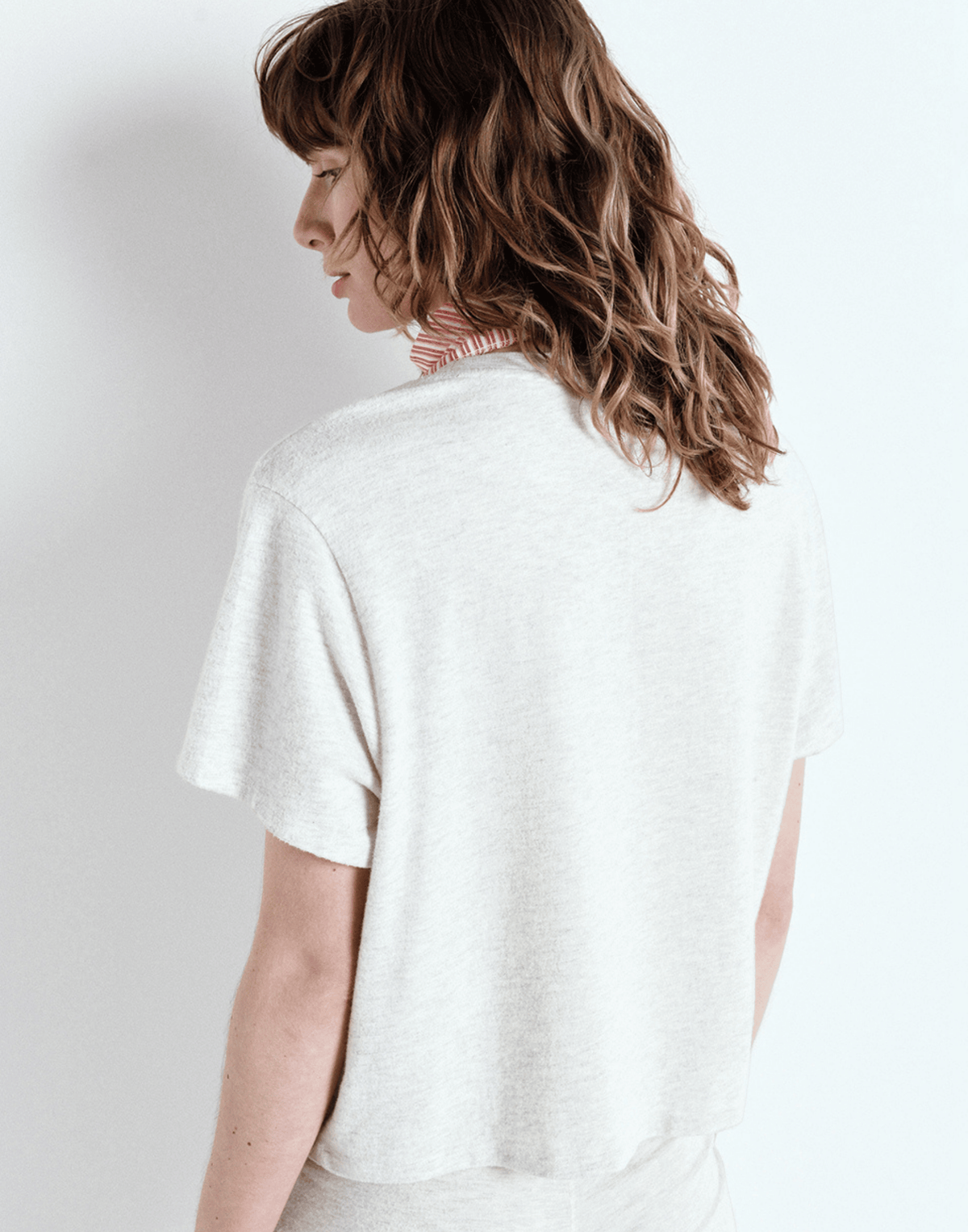 Heather Grey Cotton Blend Ypawood T-Shirt