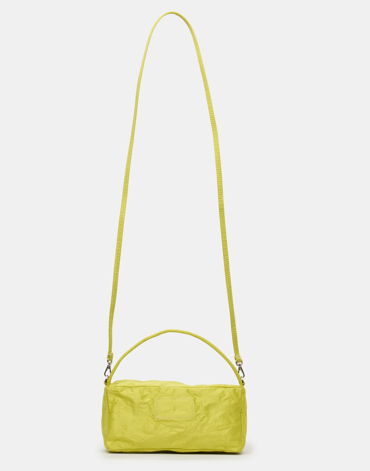 Lemon Satin & Metallic Foil Box Bag