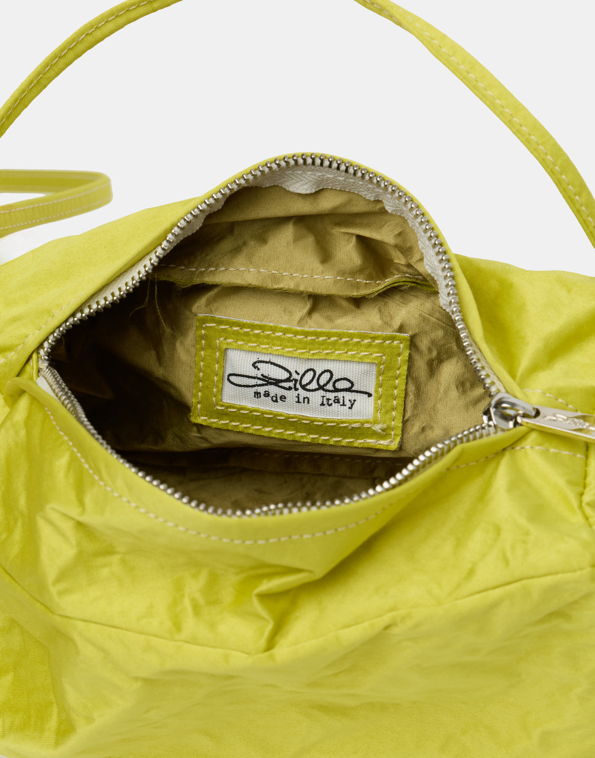 Lemon Satin & Metallic Foil Box Bag