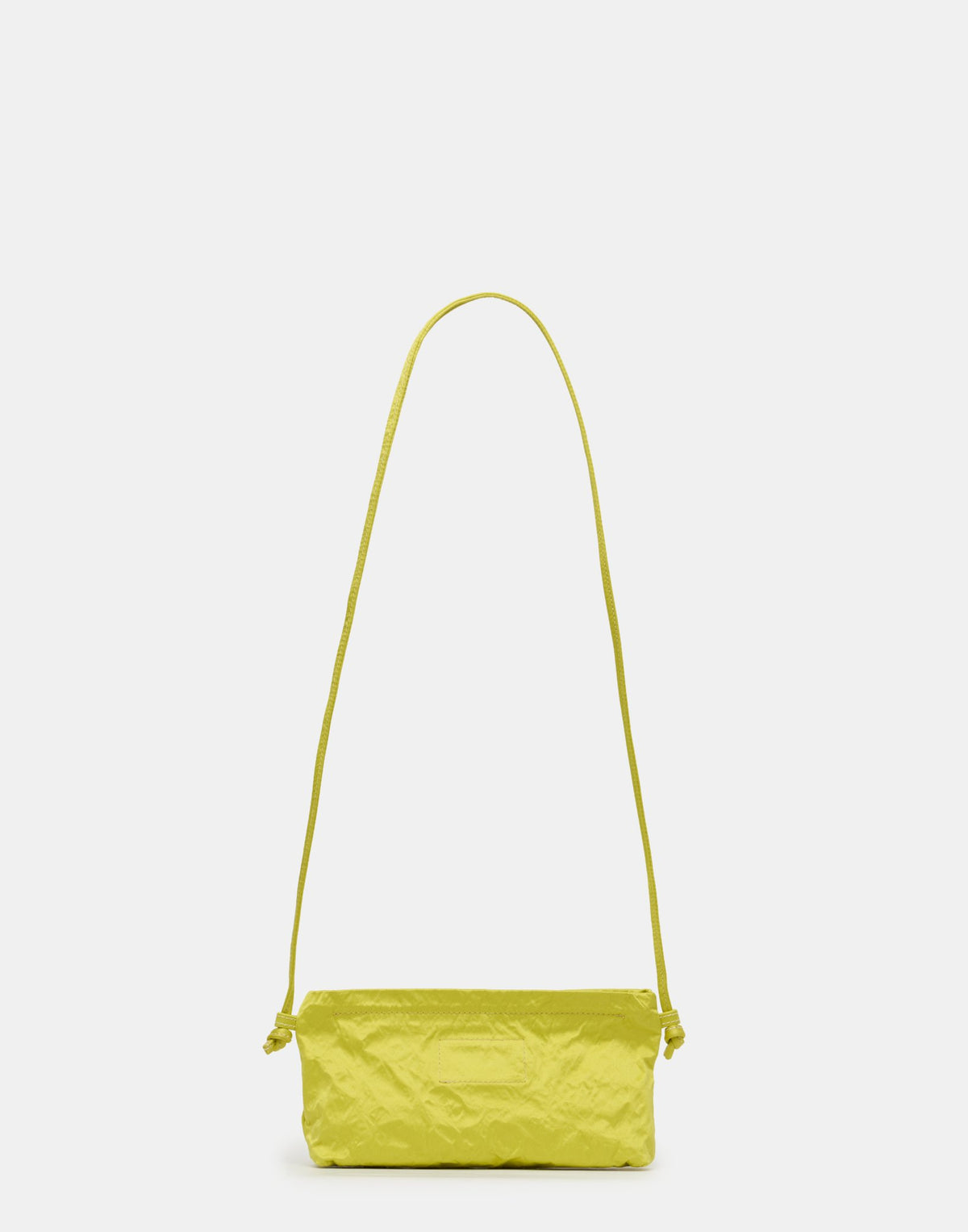 Lemon Satin & Metallic Foil Mini Bag