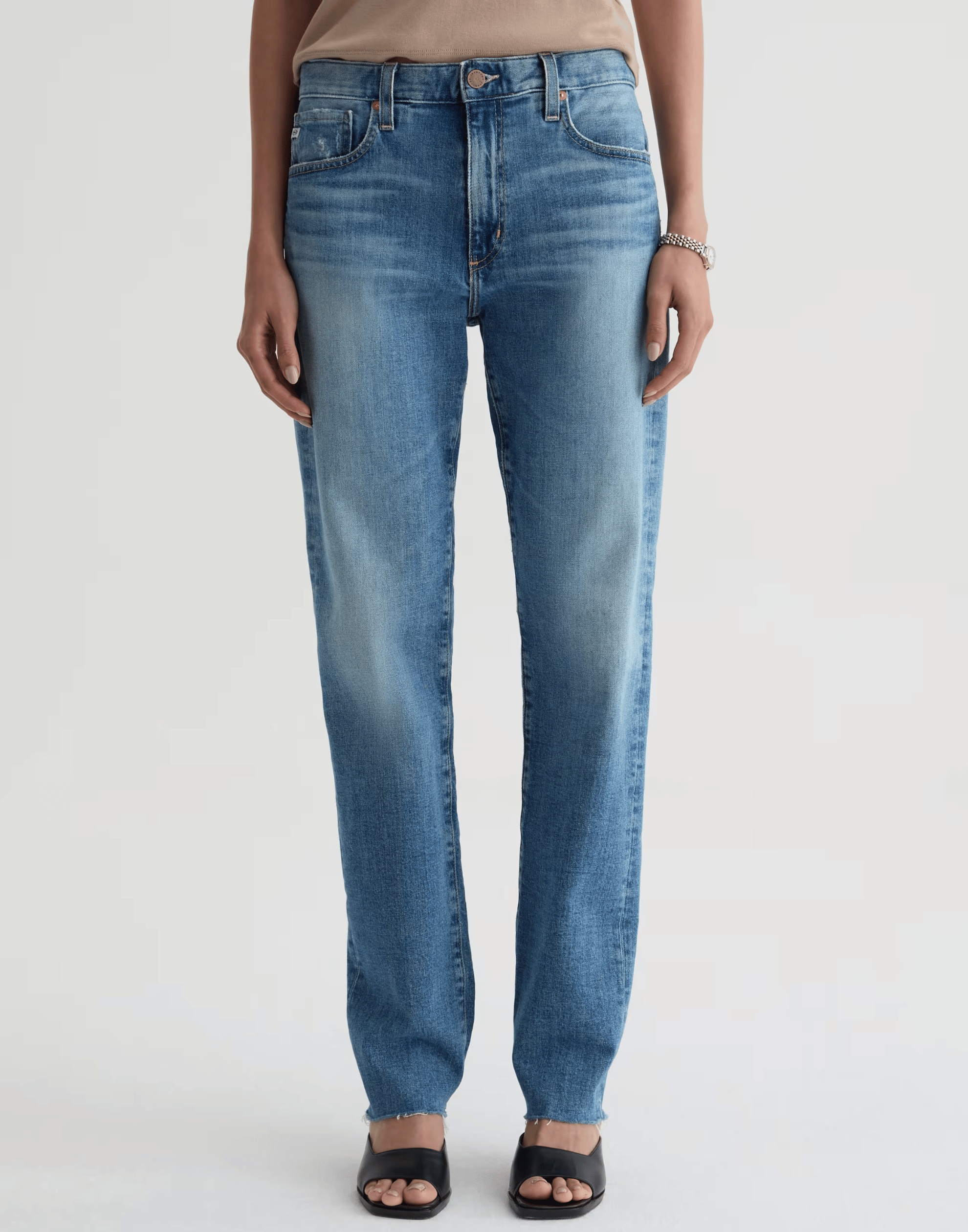 American West Mid-Rise Boyfriend Jeans