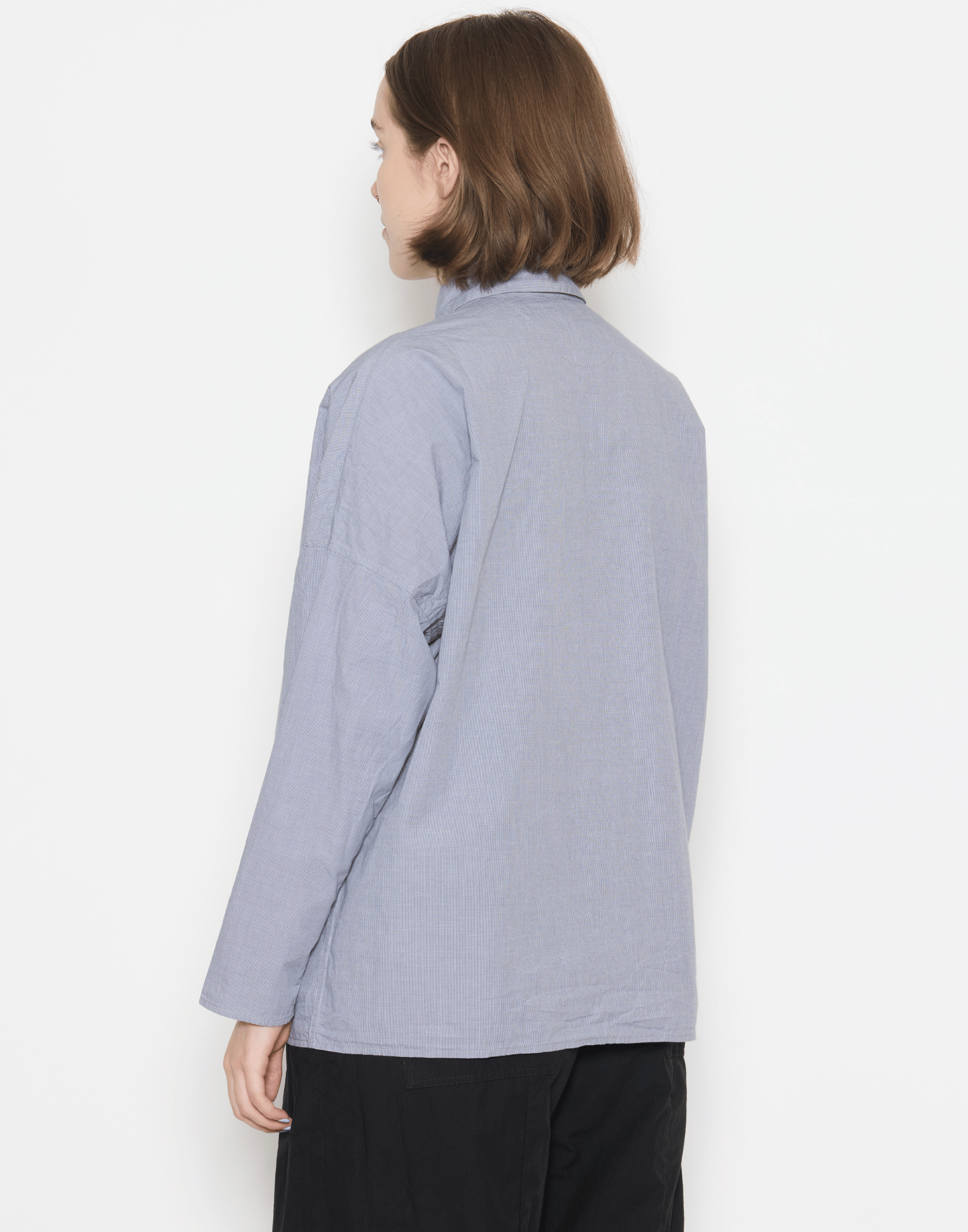 Charcoal Check Cotton Tina Shirt