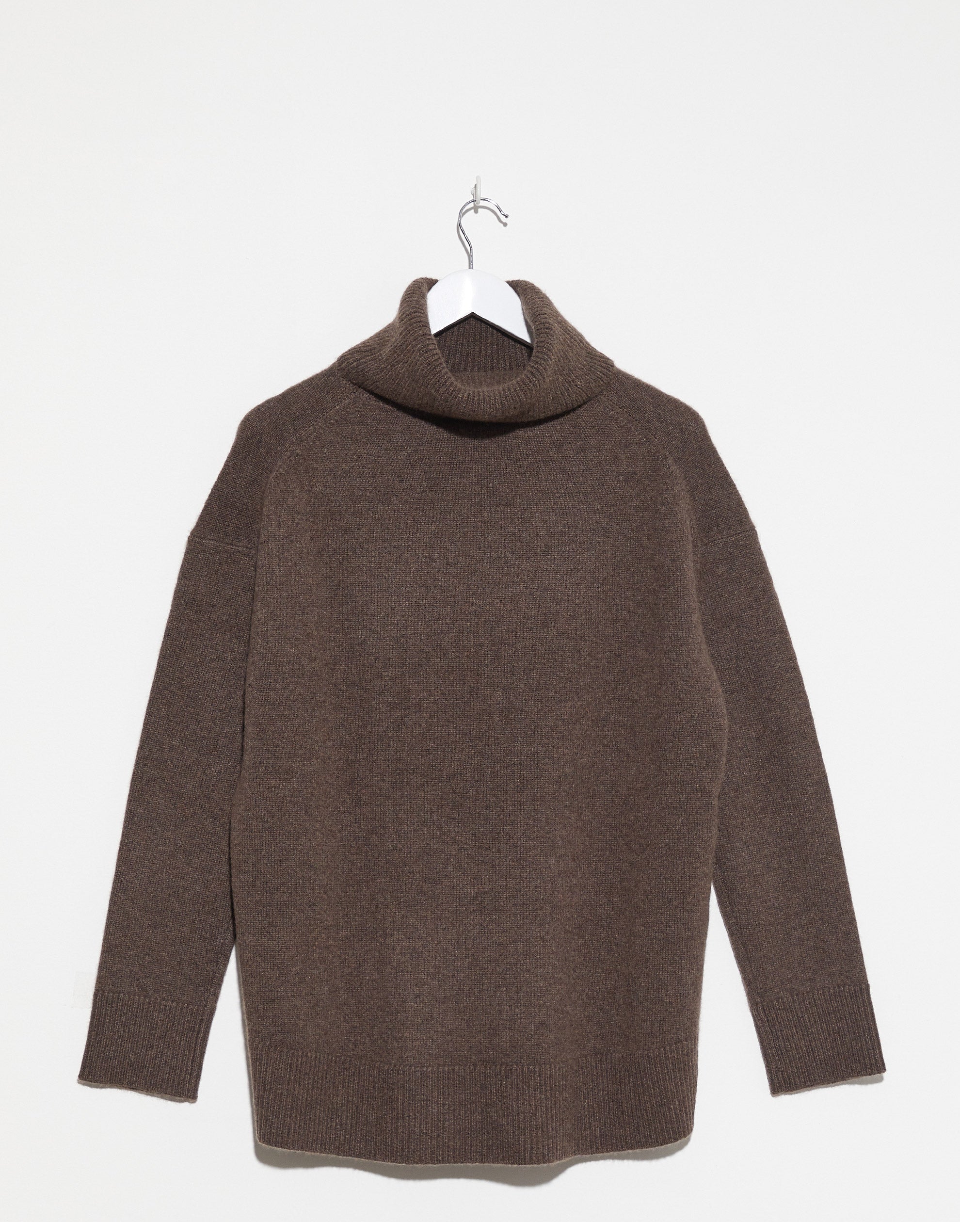Chestnut Oversized Rollneck Cashmere Pullover