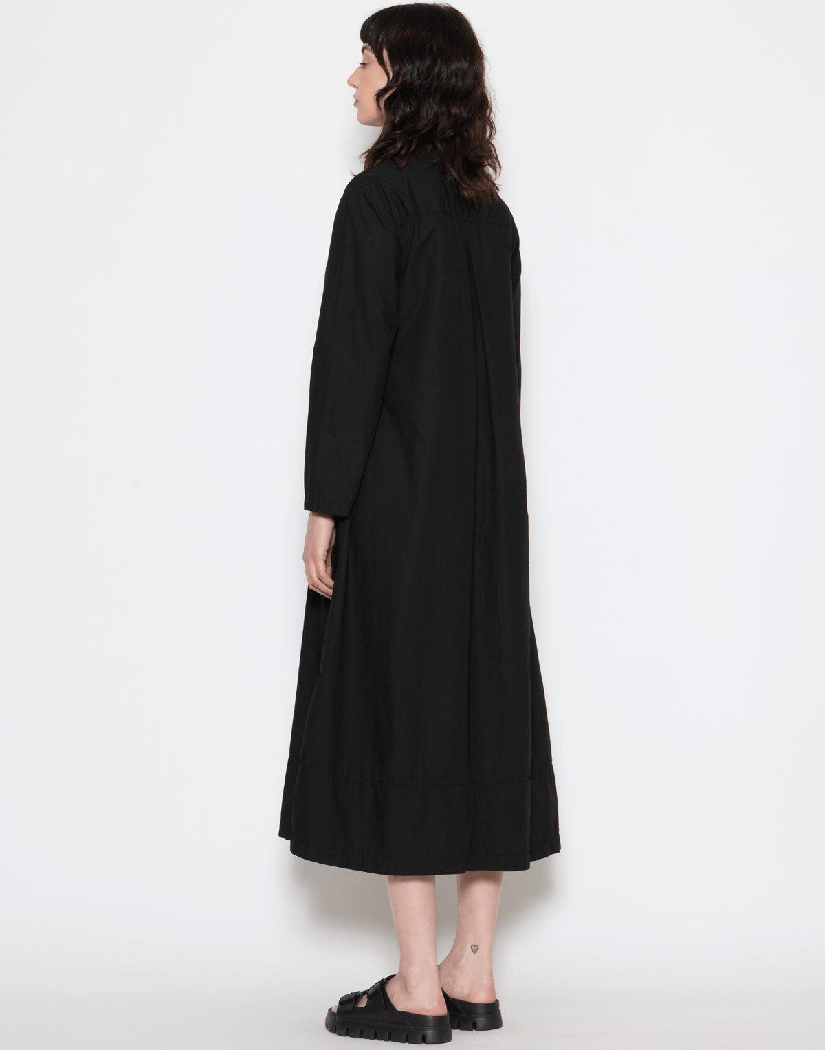 Black Cotton Georgia Dress