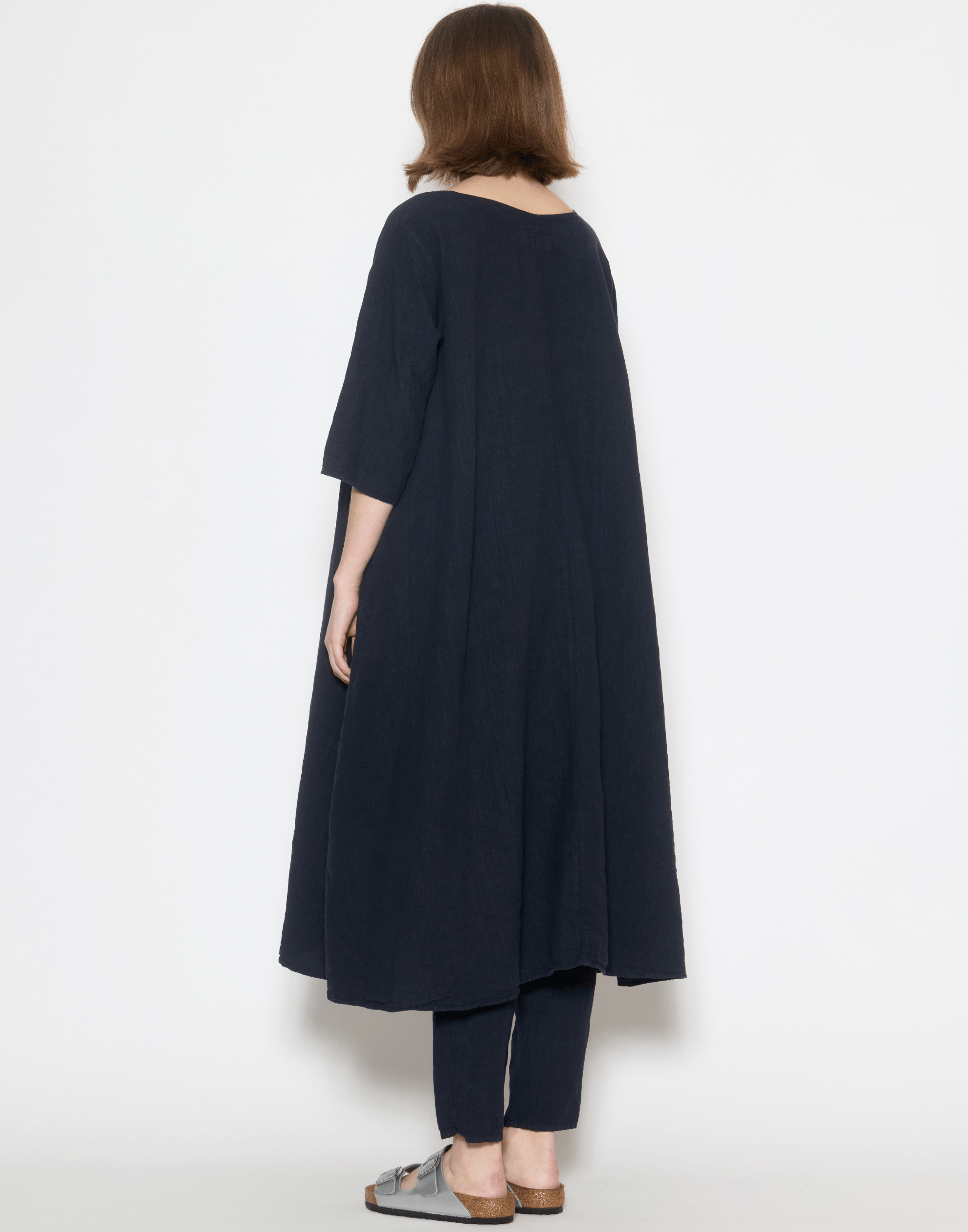 Danish Blue Linen Yilin Tunic Dress