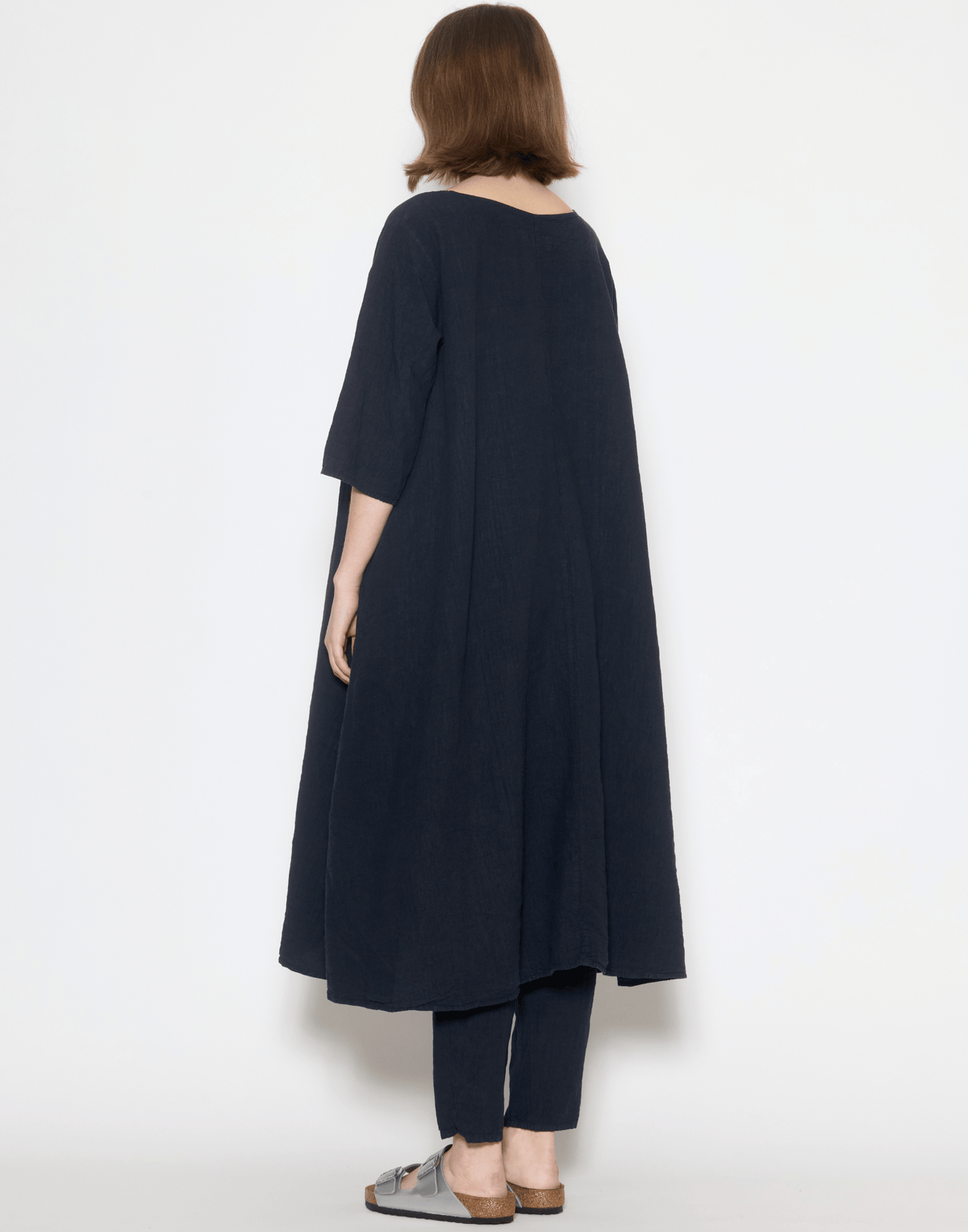 Danish Blue Linen Yilin Tunic Dress