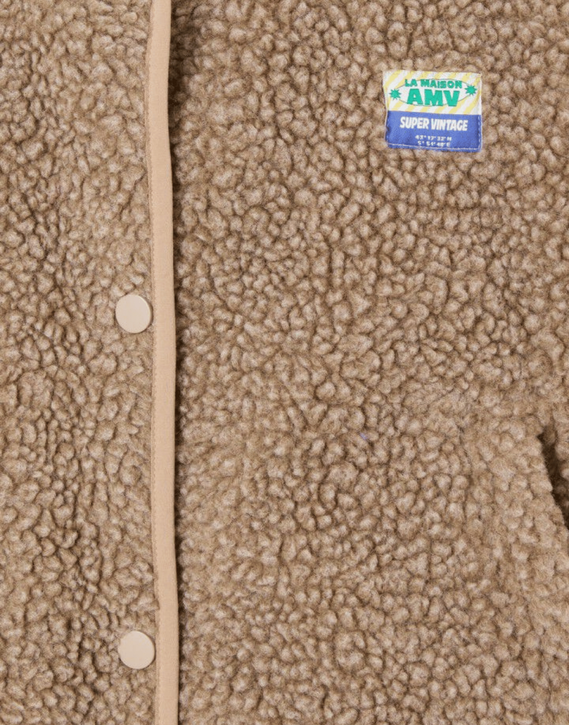 Nutmeg Melange Faux Shearling Hocktown Vest