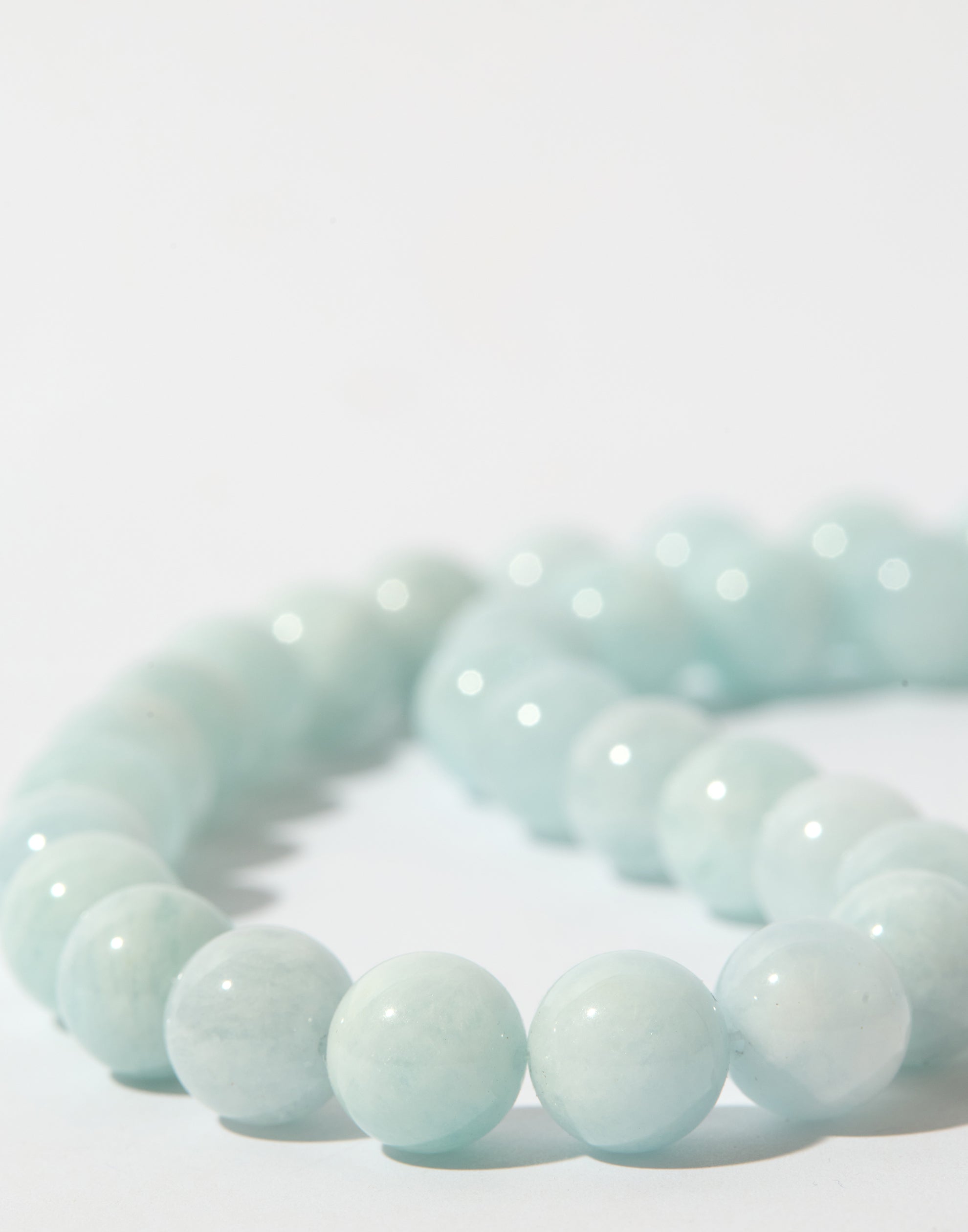 Aquamarine & Silver Aurora Necklace