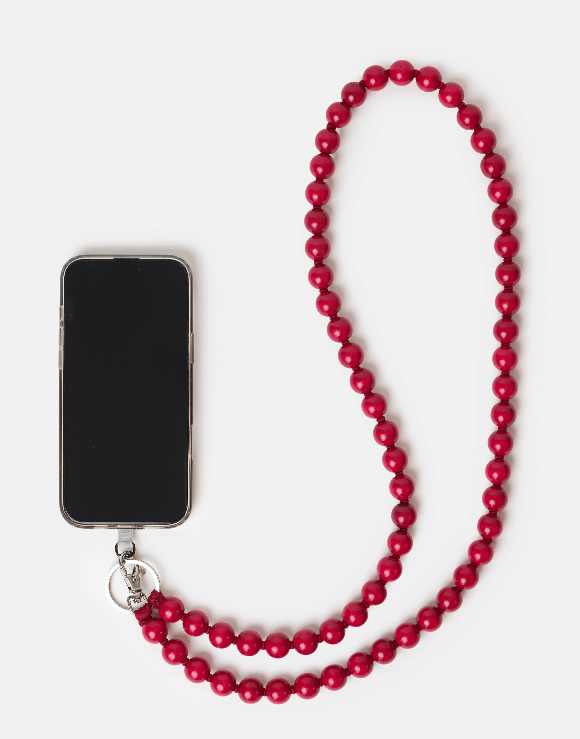 Bordeaux Big Phone Necklace