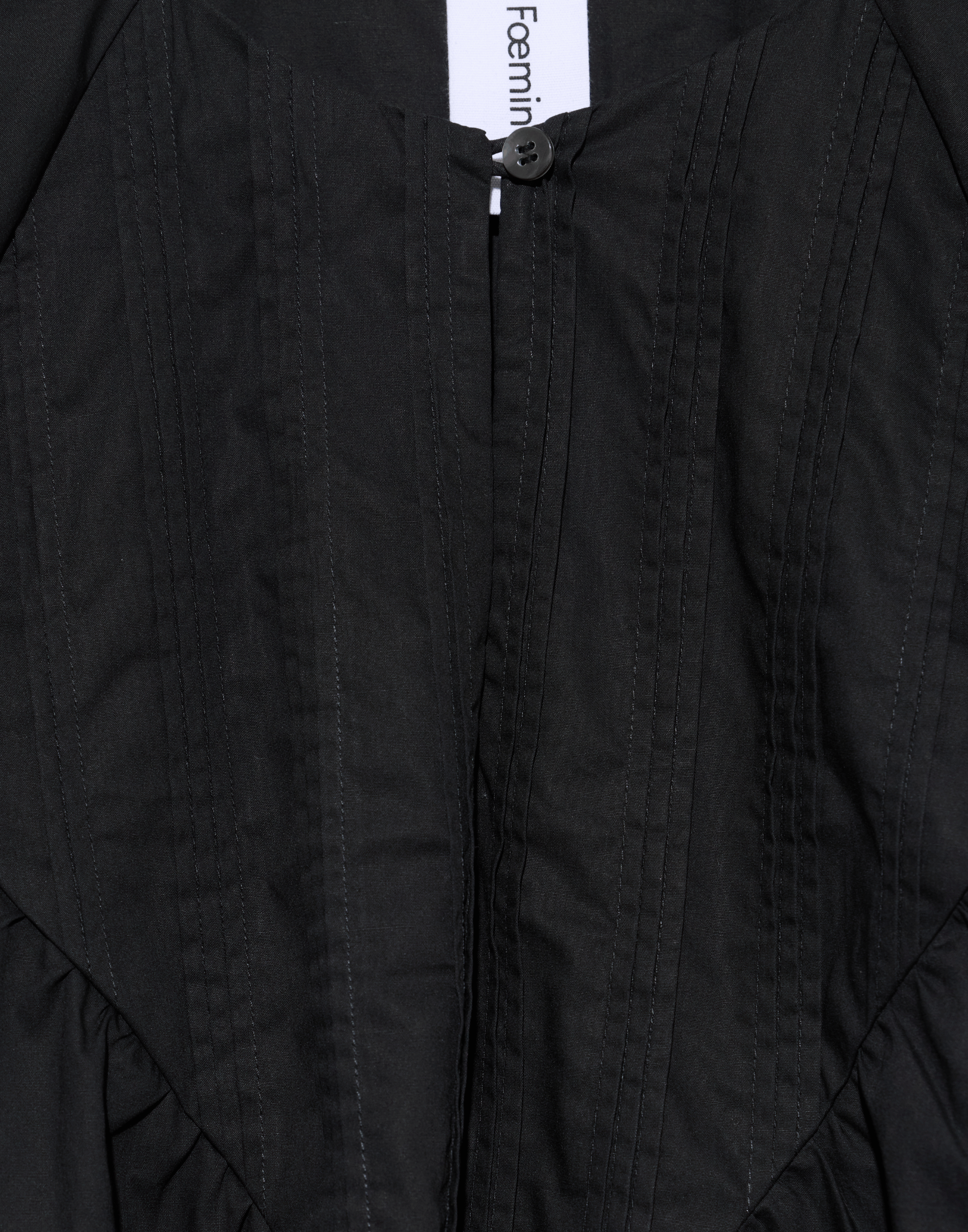 Black Cotton Poplin Raven Dress