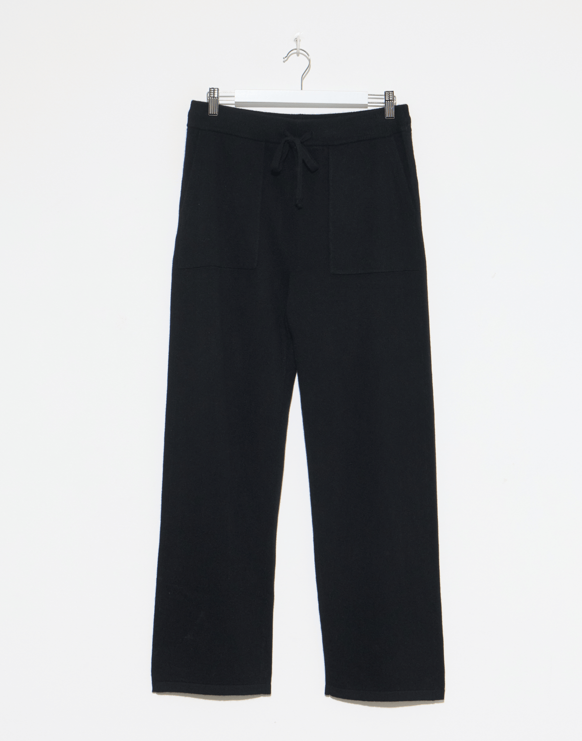 Black Cashmere Pocketed Pants