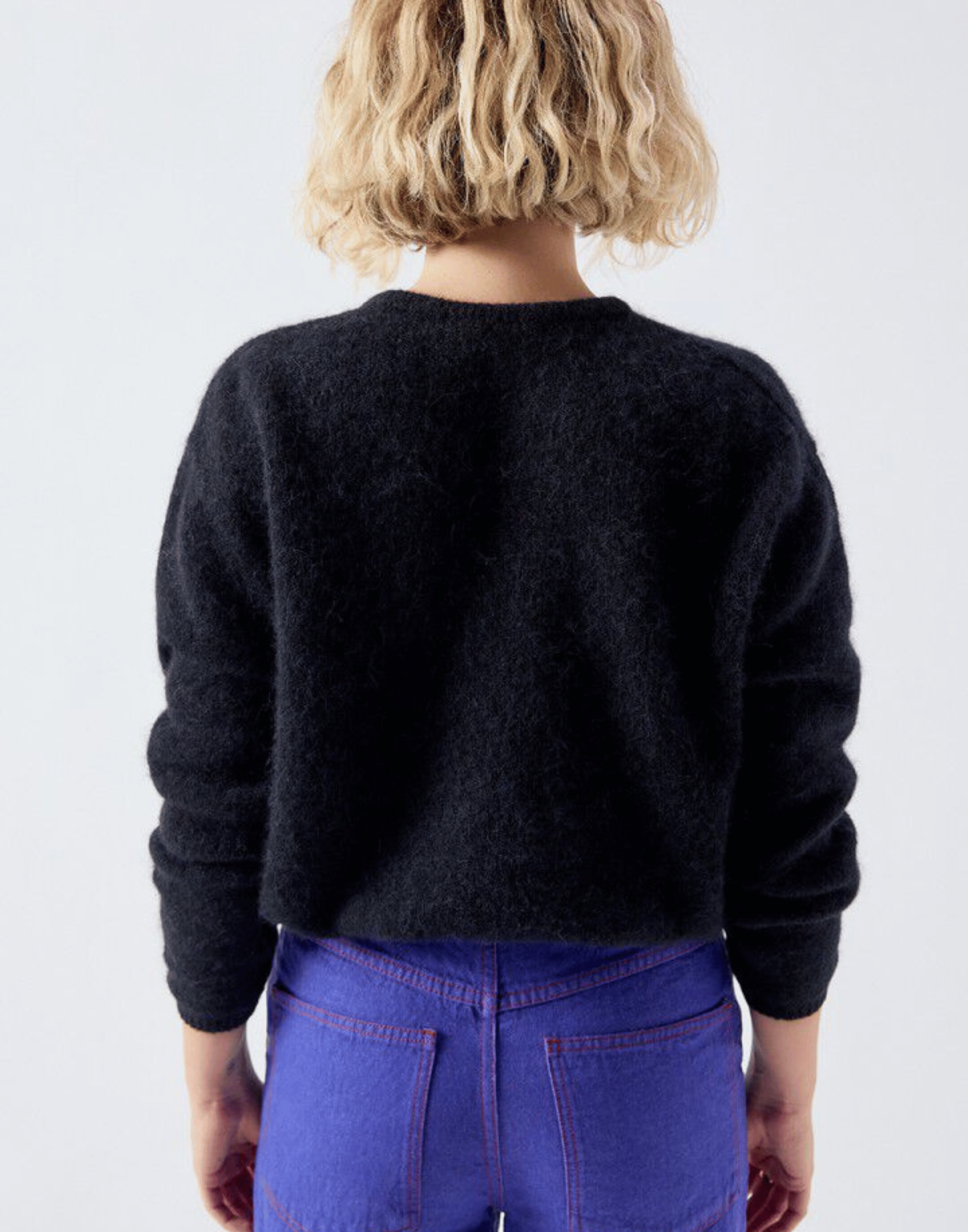 Black Wool & Alpaca Vitow Cardigan