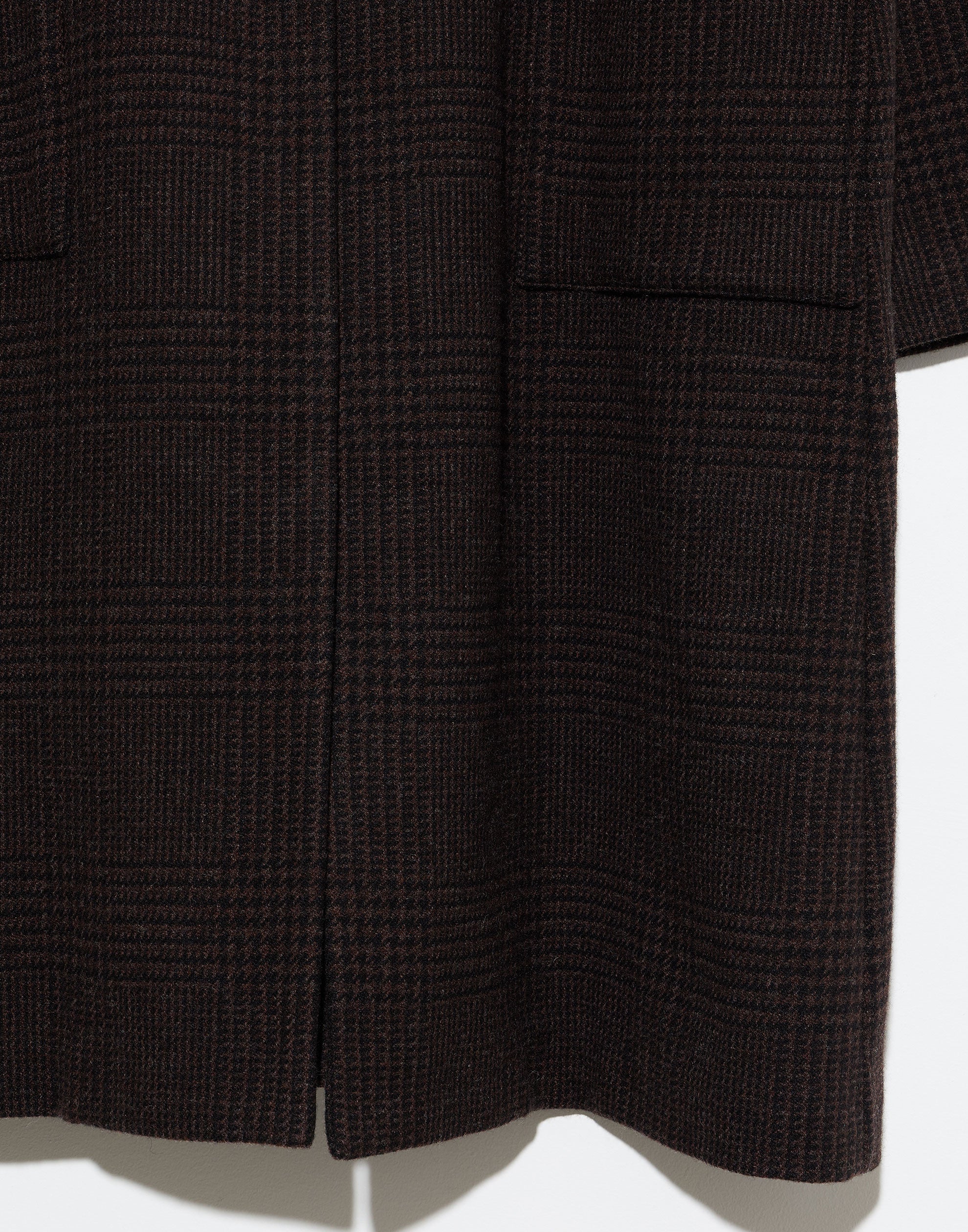 Prince Of Galles Wool Punto Bianco Coat