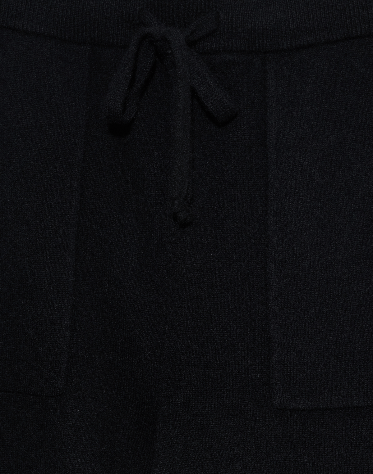 Black Cashmere Pocketed Pants
