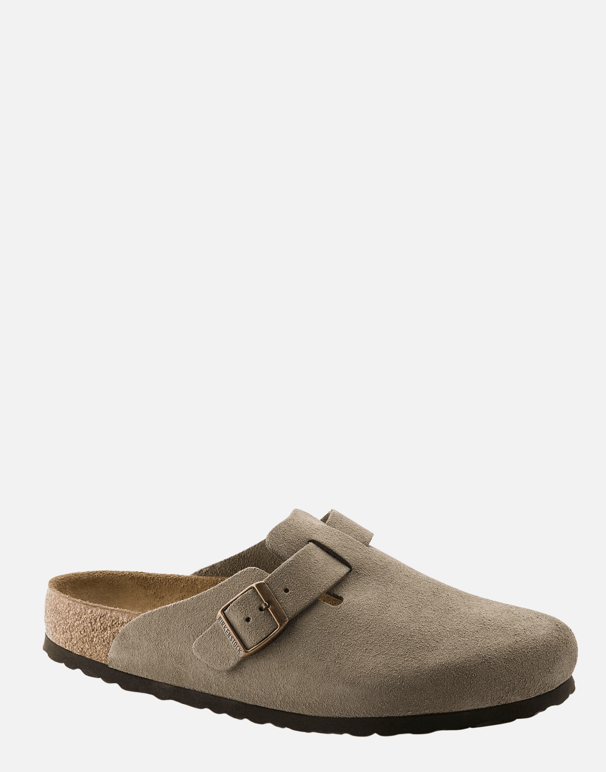Regular SFB Taupe Suede Leather Boston Slides