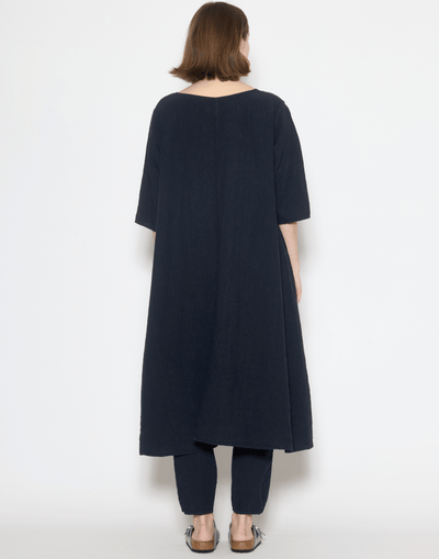 Danish Blue Linen Yilin Tunic Dress